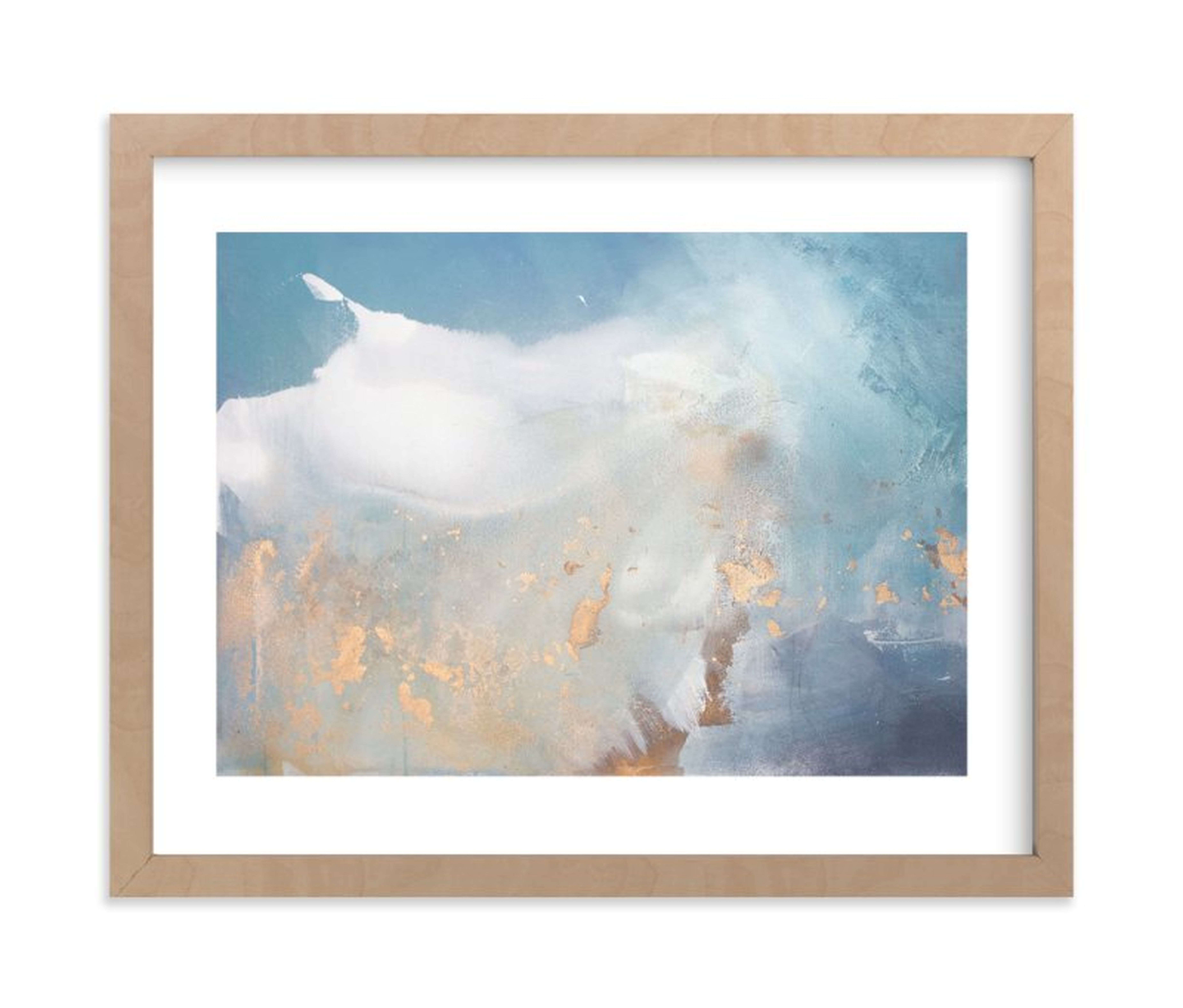 Undertow - Horizontal - 10x8 Natural Raw Wood Frame - Minted