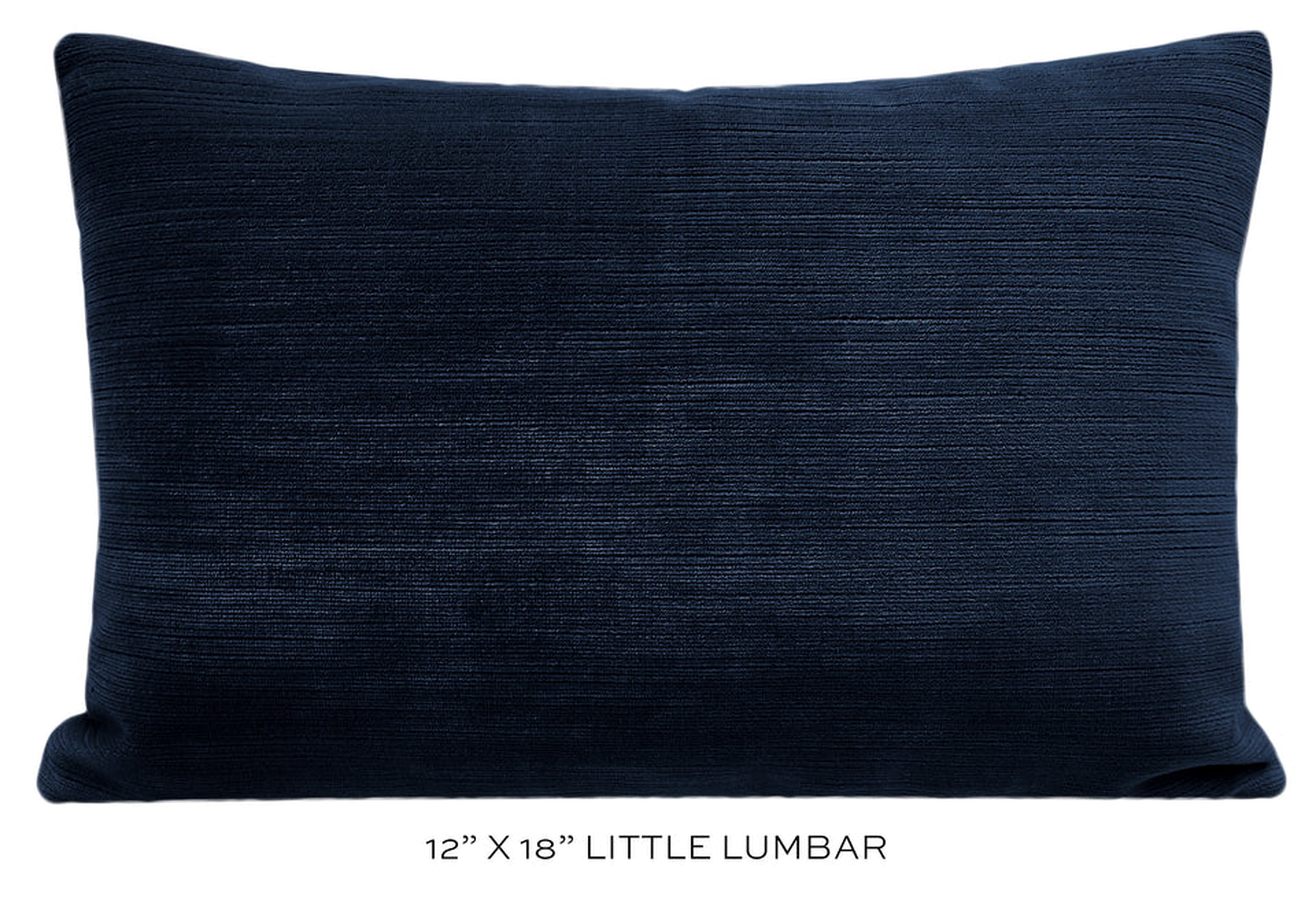 STRIE VELVET // NAVY BLUE - 24" X 24" - Little Design Company