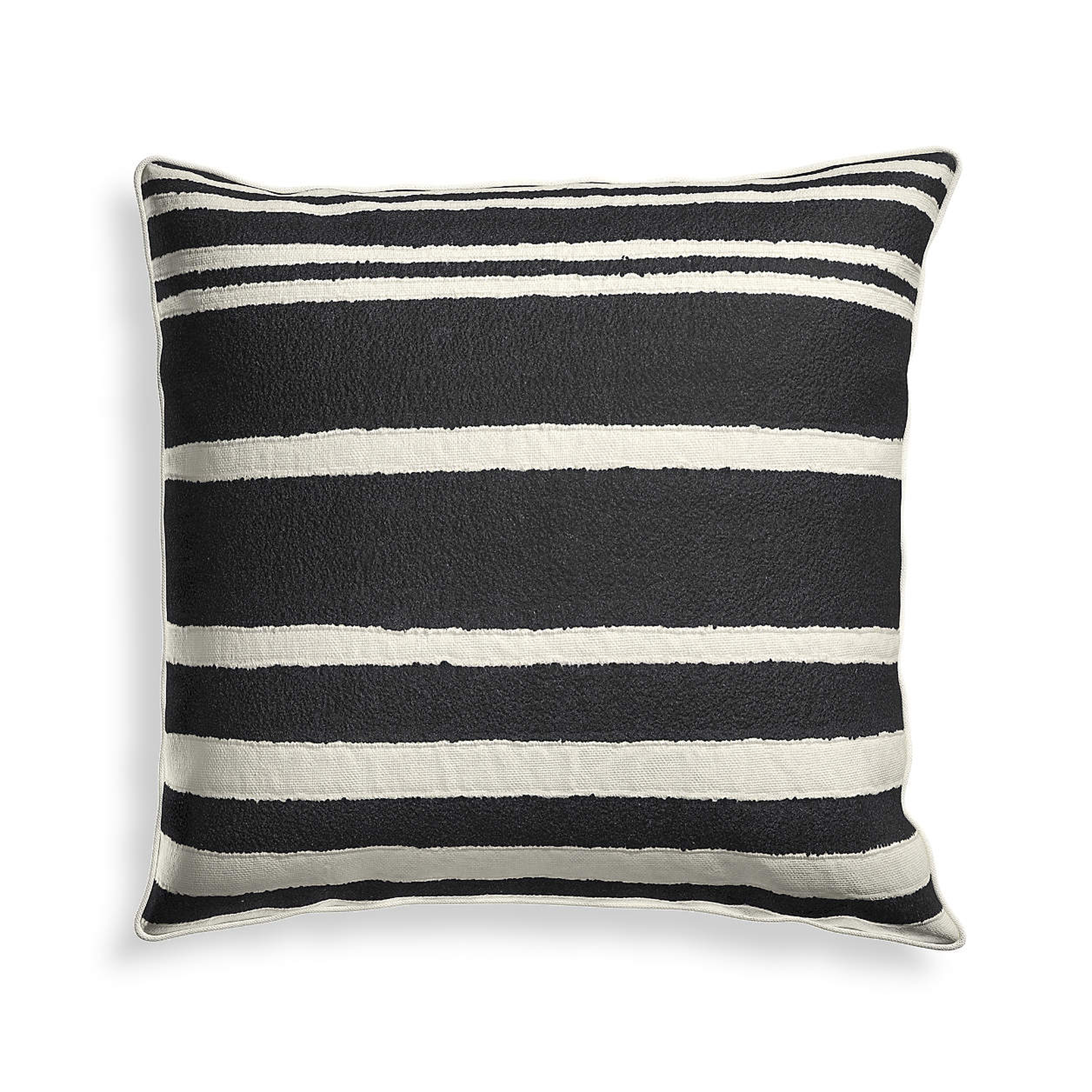 Mohave Wide Stripe Outdoor Pillow - Crate and Barrel