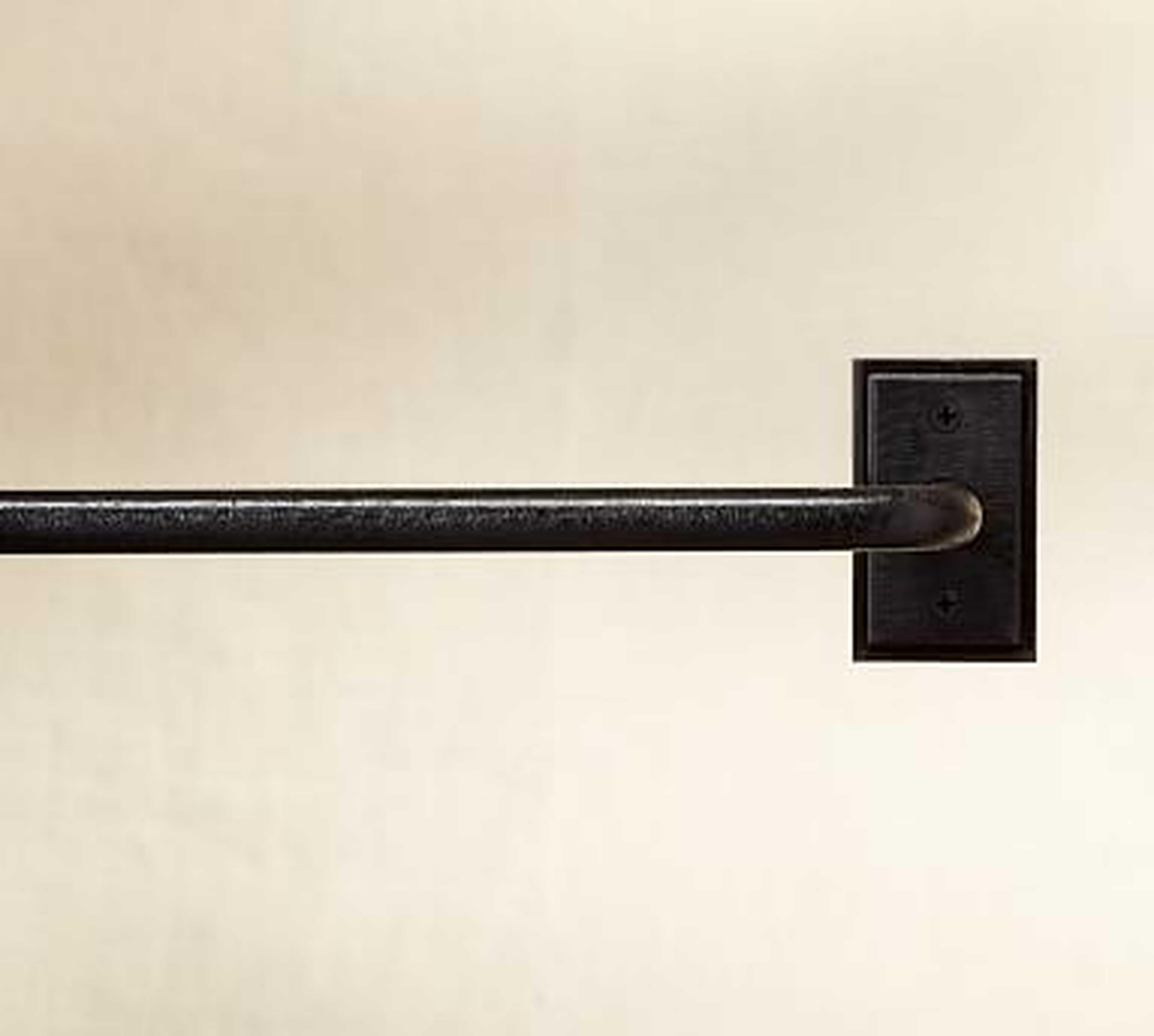 PB Essential Drape Rod, Medium, Cast Iron Finish - Pottery Barn