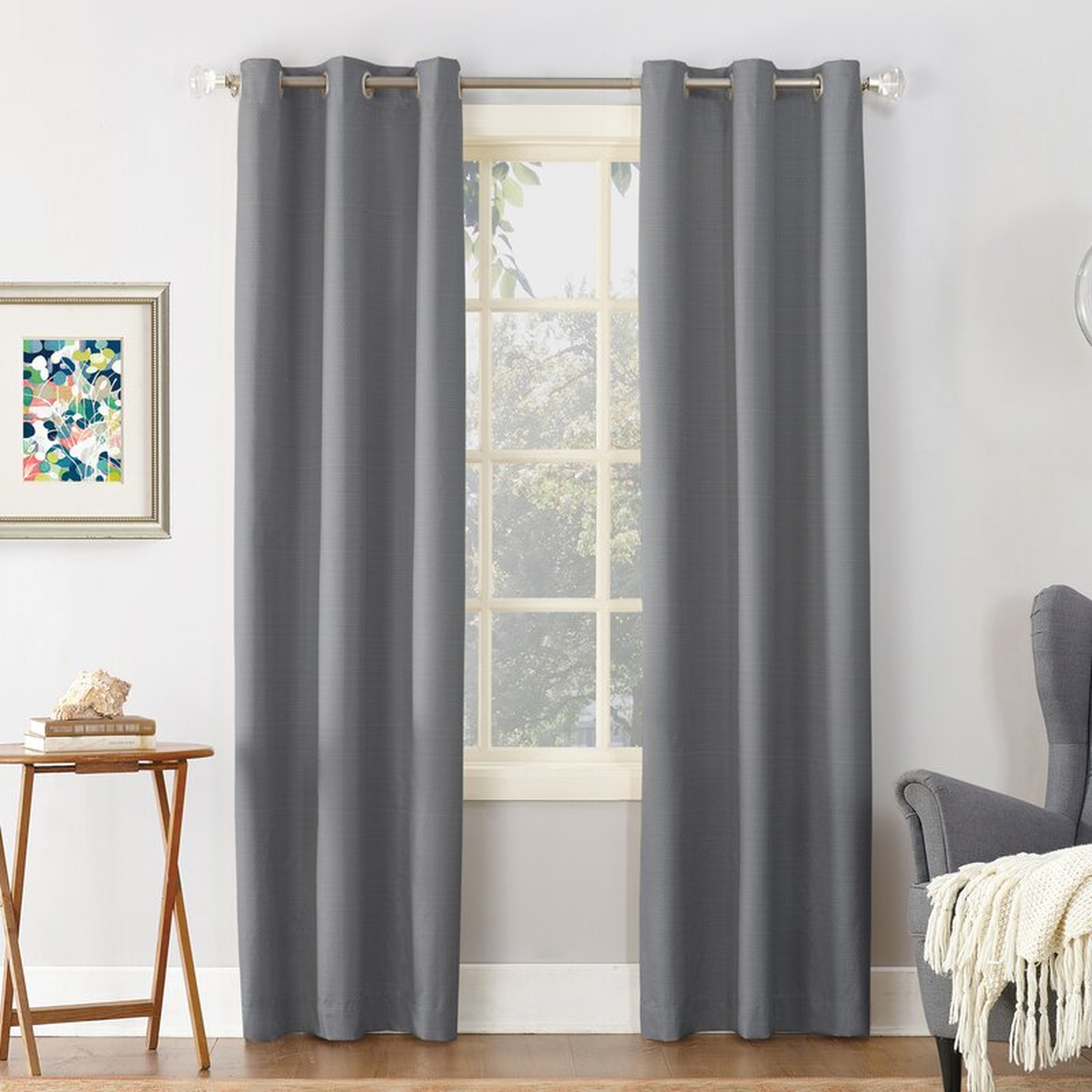 Macdoel Solid Color Room Darkening Thermal Grommet Single Curtain Panel - Wayfair