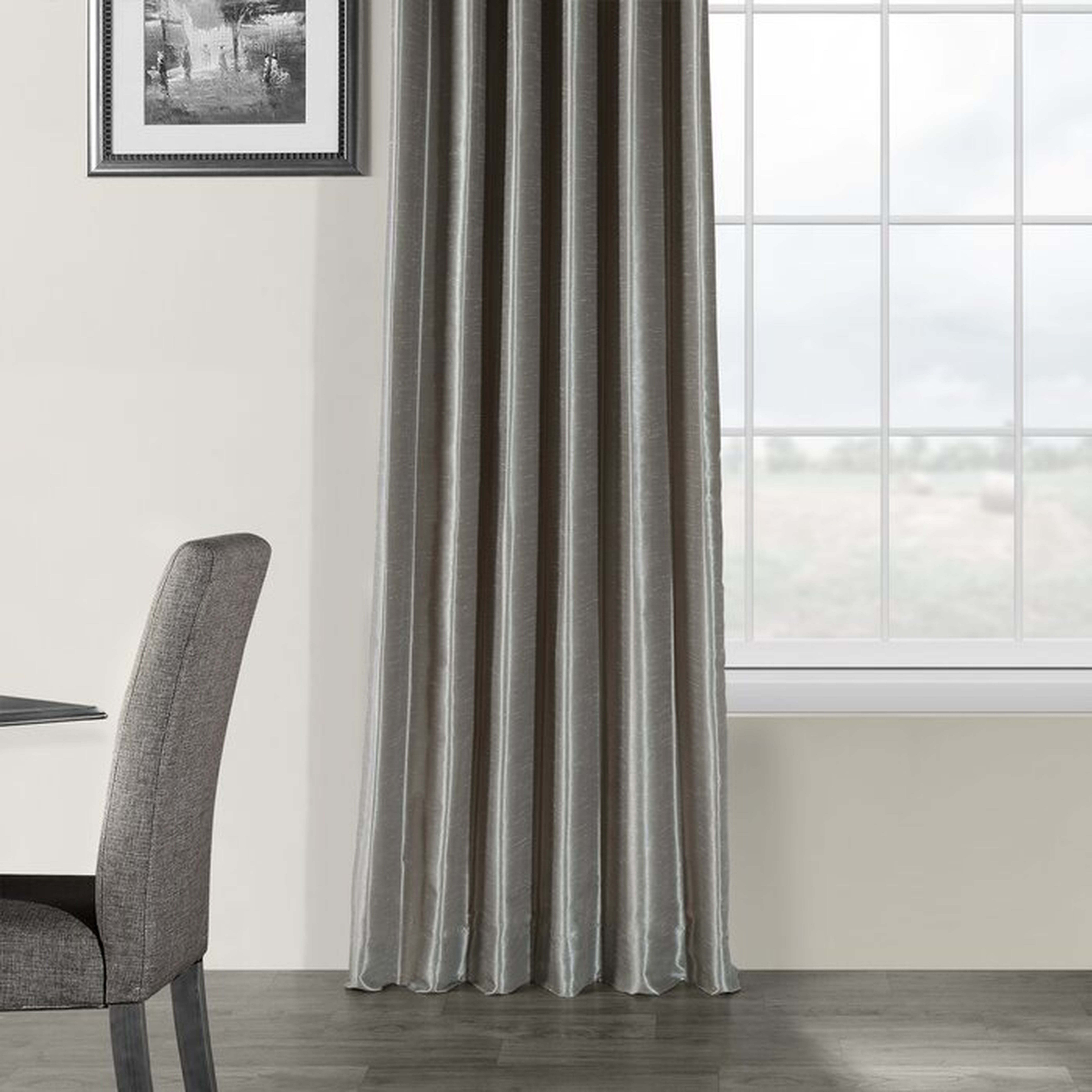 Sagunto Synthetic Room Darkening Thermal Rod Pocket Single Curtain Panel - Wayfair