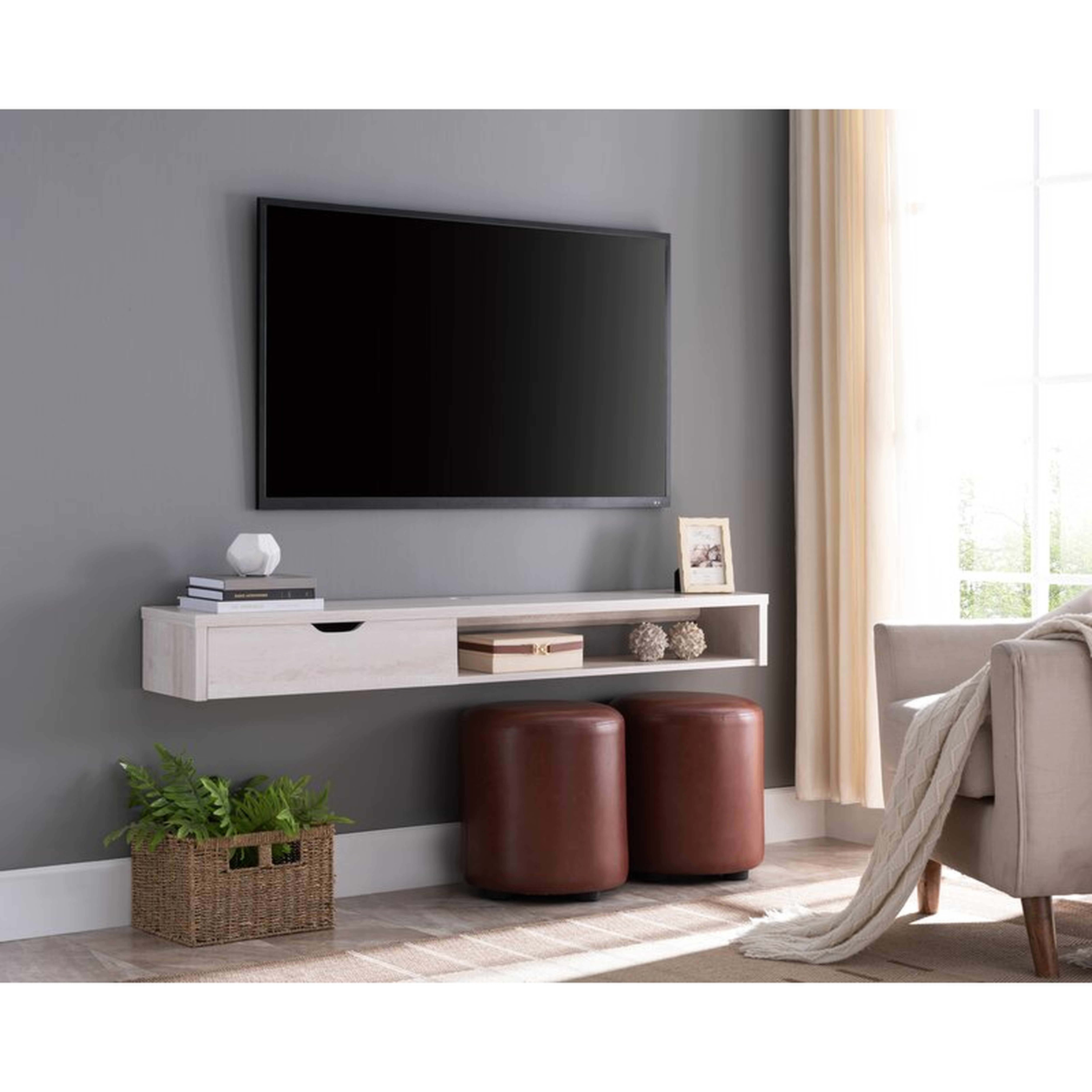 Few Solid Wood Floating TV Stand for TVs up to 65 inches - AllModern