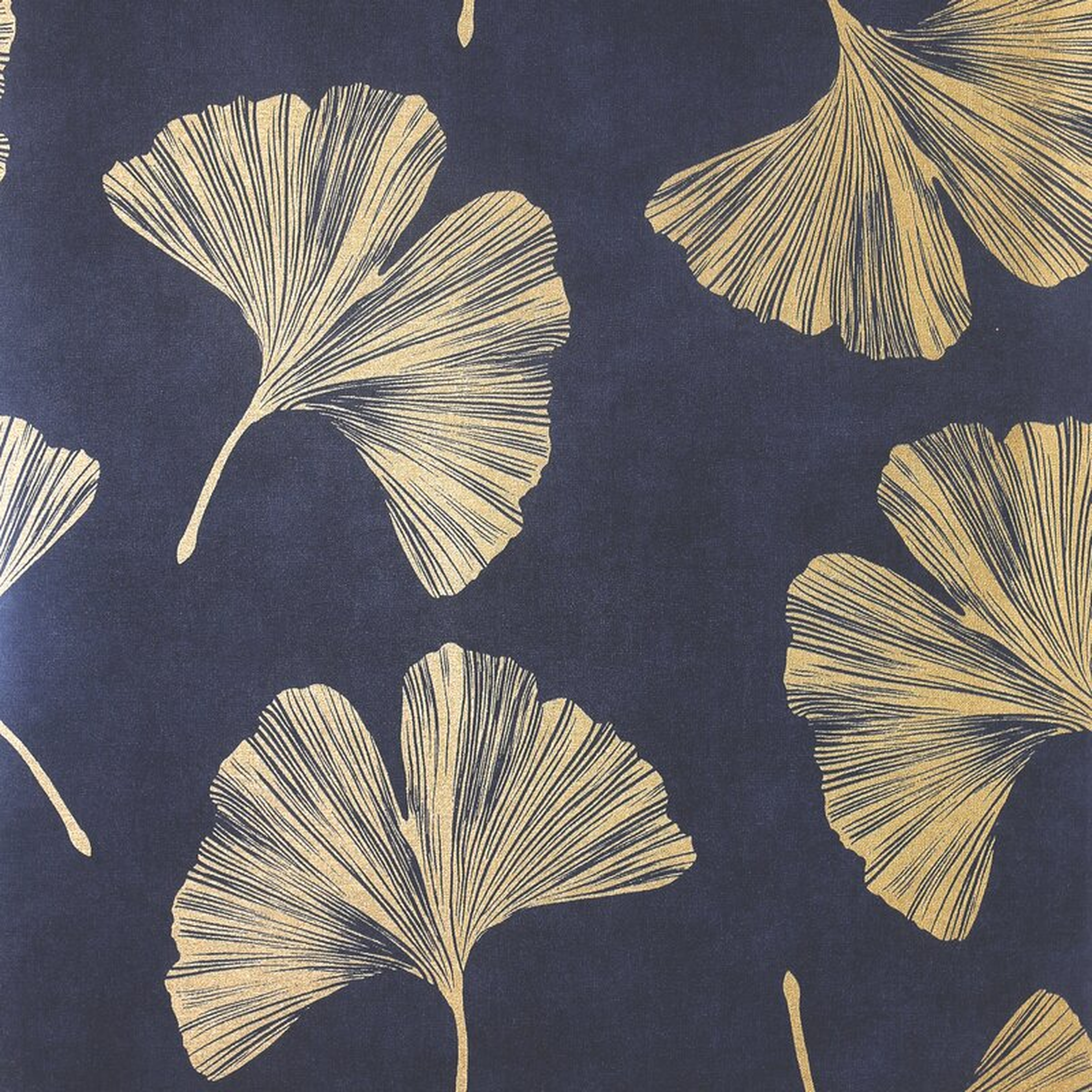 Arissa Ginkgo Leaf Vinyl Non-Woven 33' L x 20.8" W Wallpaper Roll - Wayfair