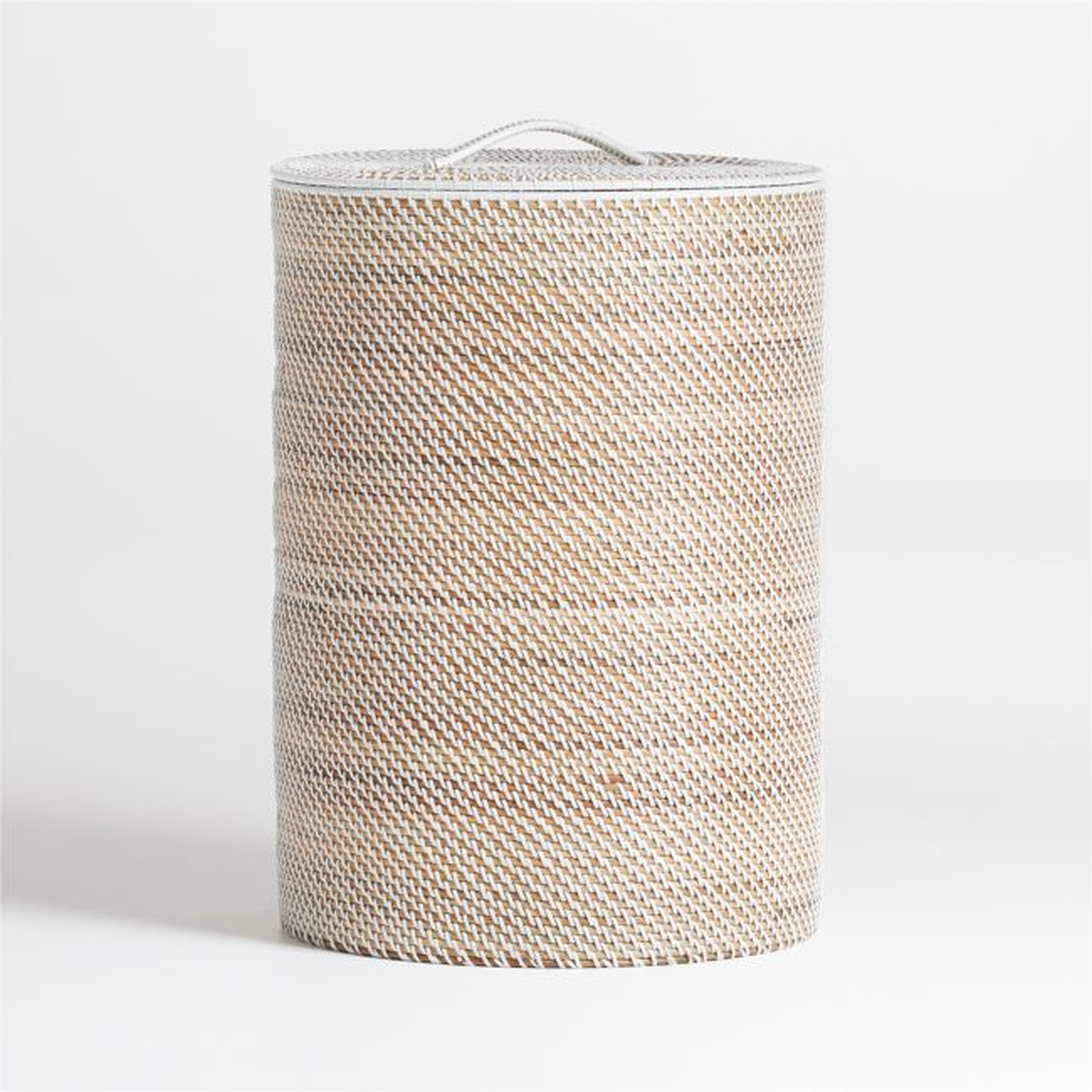 Sedona White Hamper - Crate and Barrel