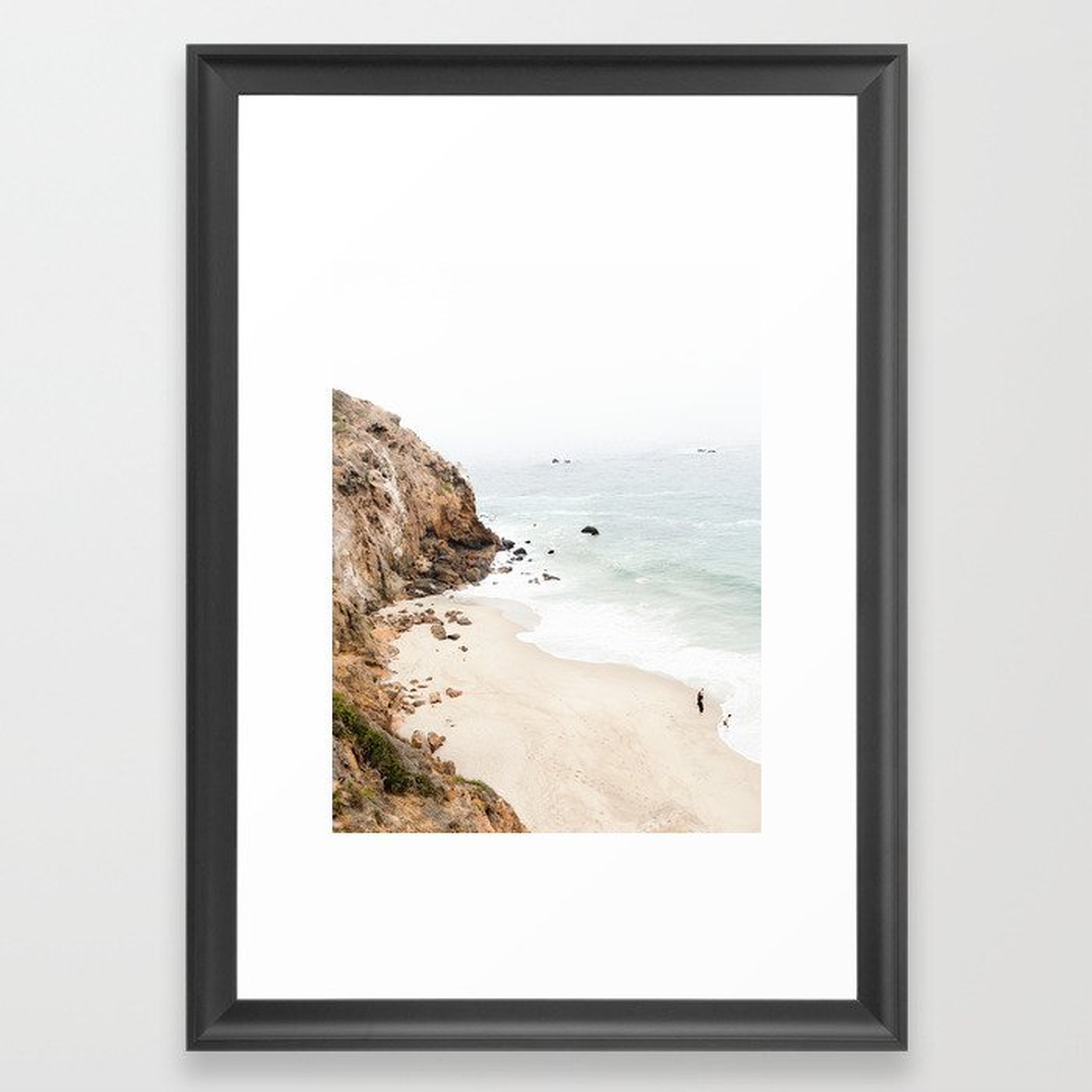 Malibu California Beach Framed Art Print - Society6