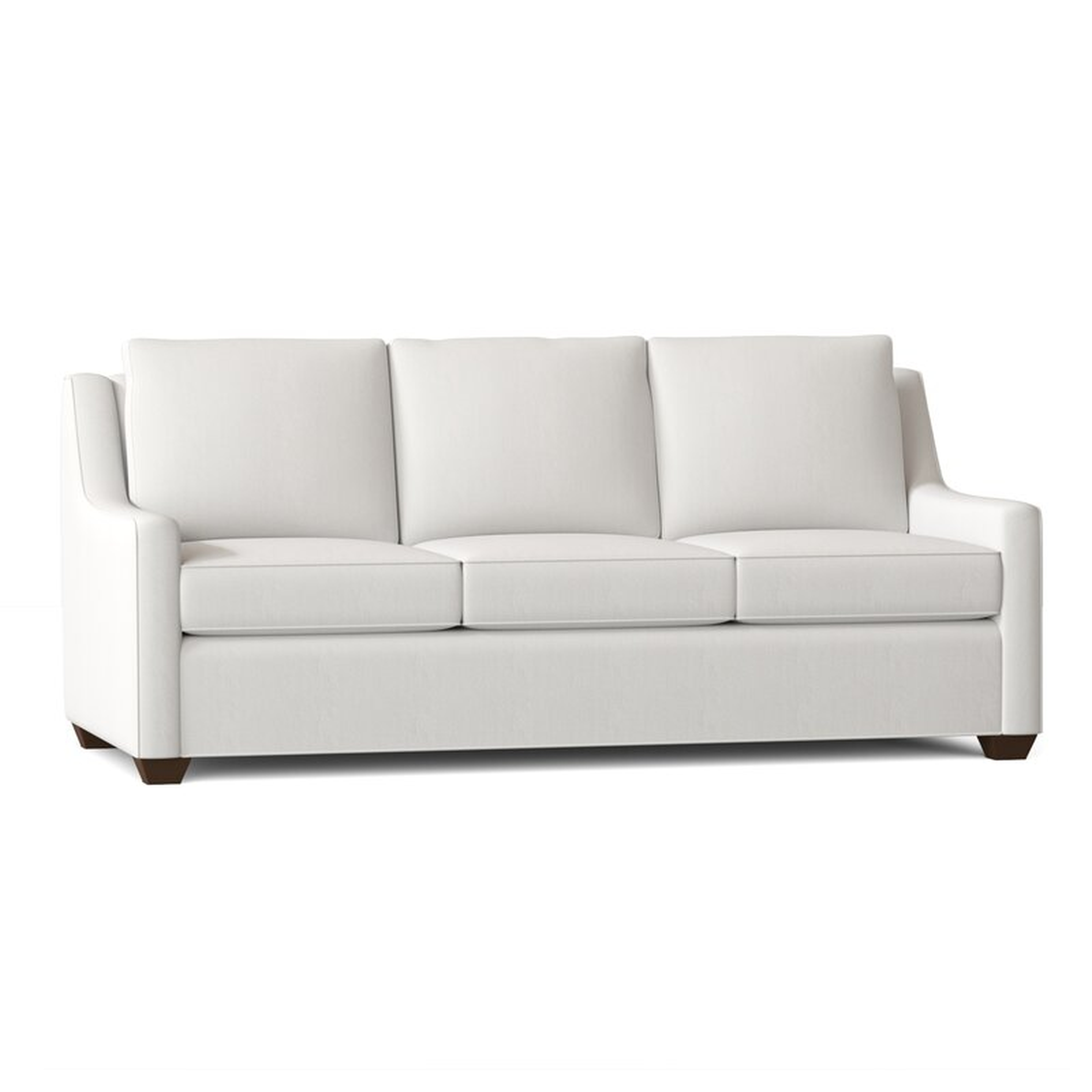 Léa 80" Square Arm Sofa Bed / Classic Bleach White - Wayfair