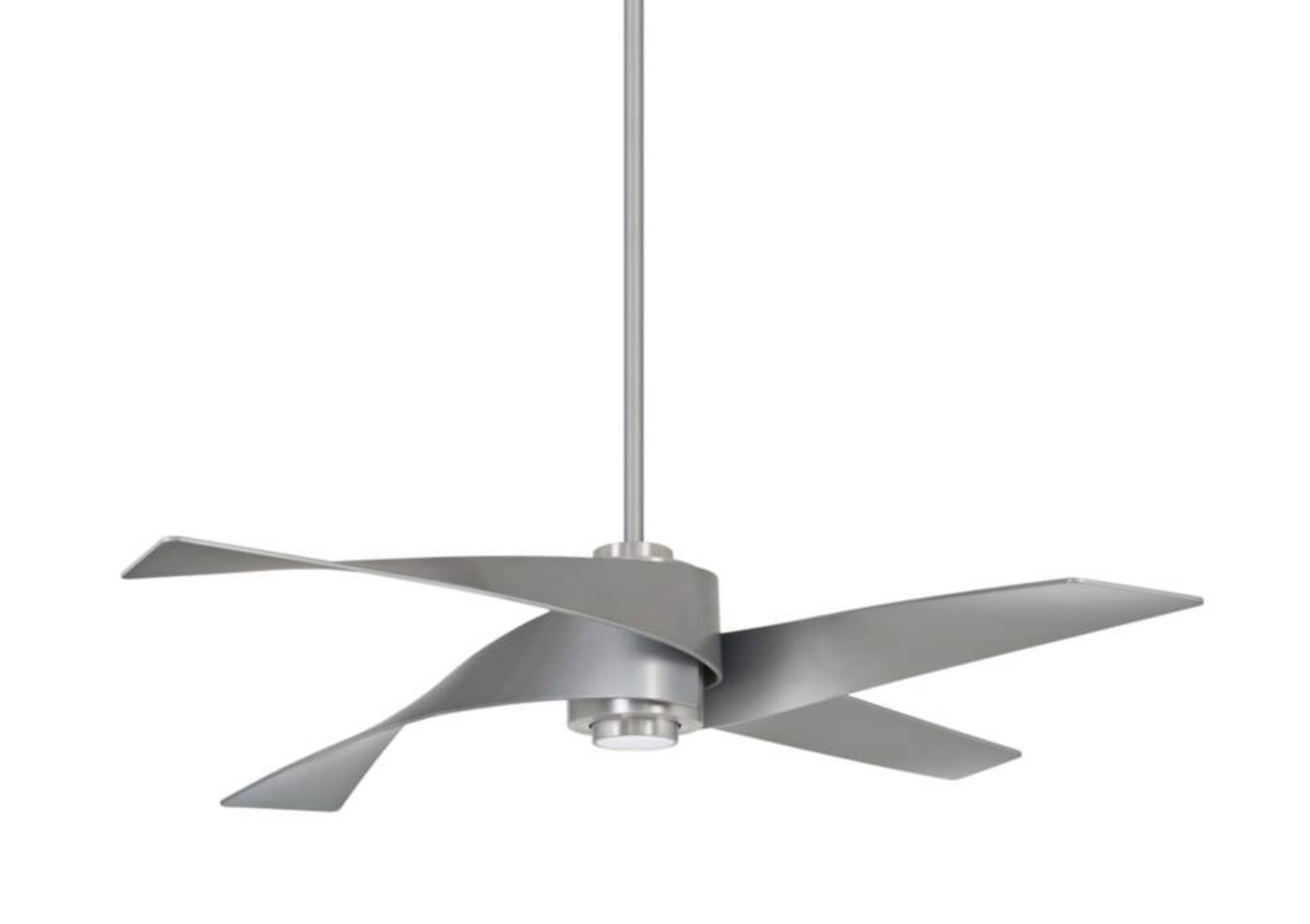 64" Minka Aire Artemis IV Brushed Nickel DC Ceiling Fan - Lamps Plus
