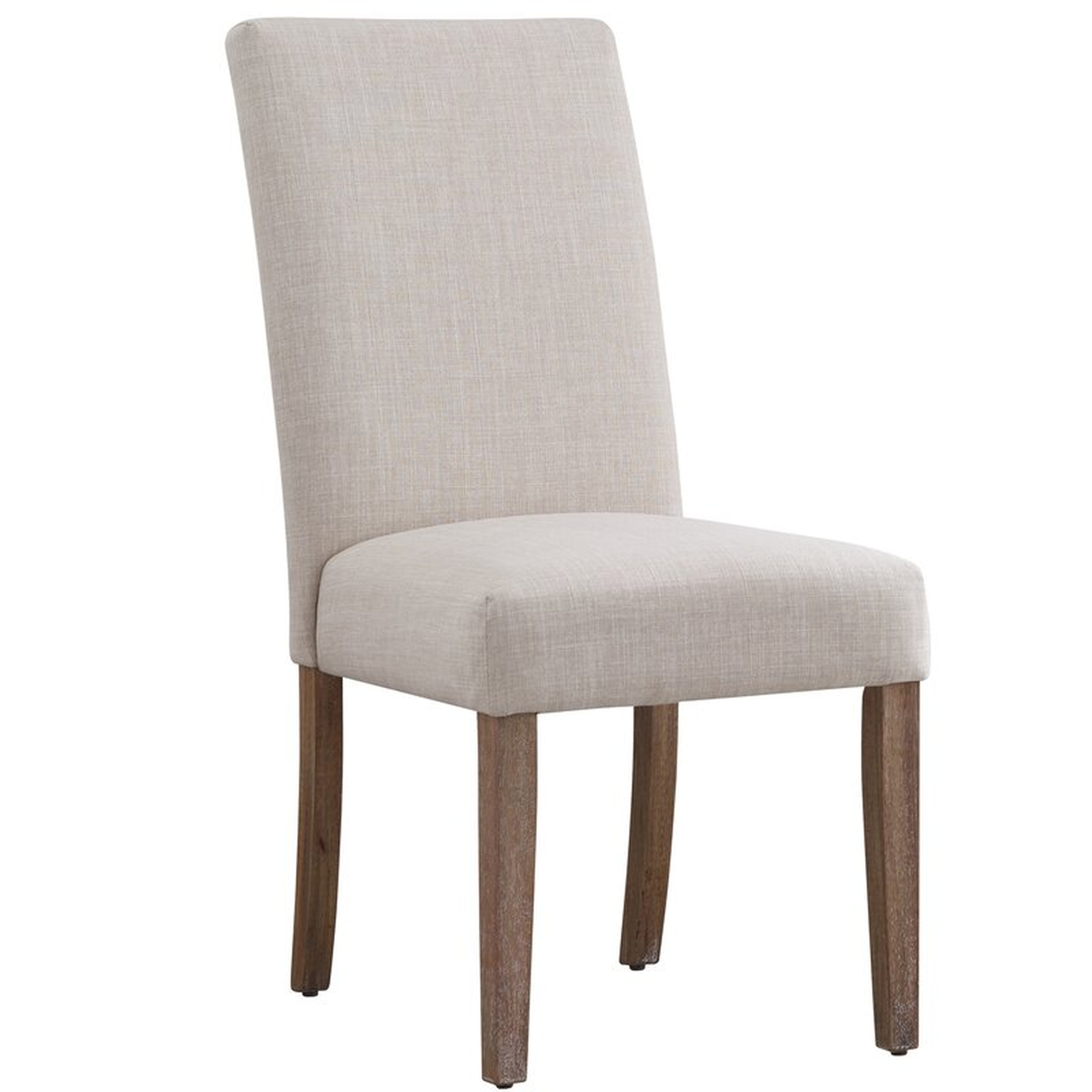 Abbate Linen Upholstered Parson Chair in Beige (Set of 2) - Wayfair