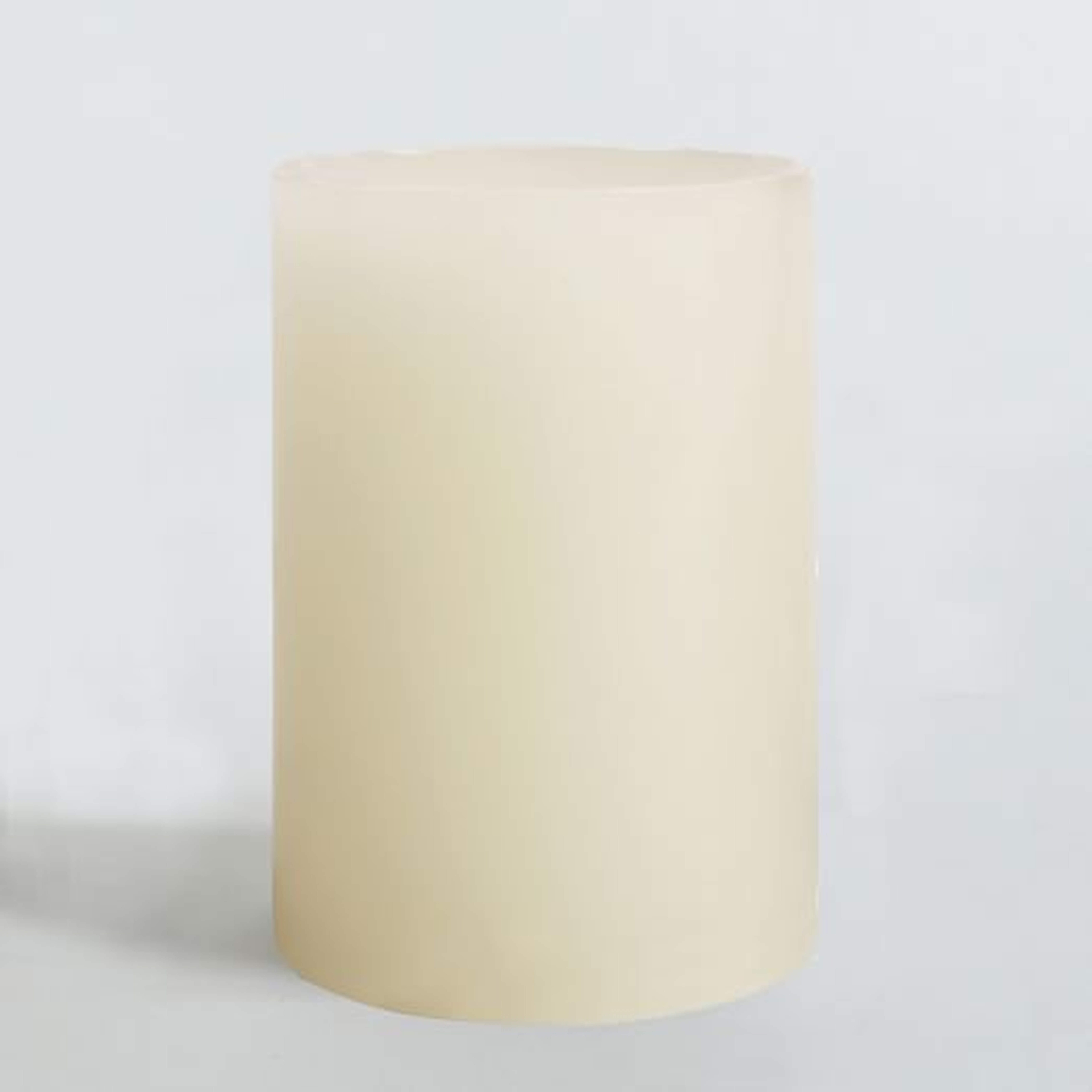 Unscented Pillar Candle, 4"X8", Ivory - West Elm