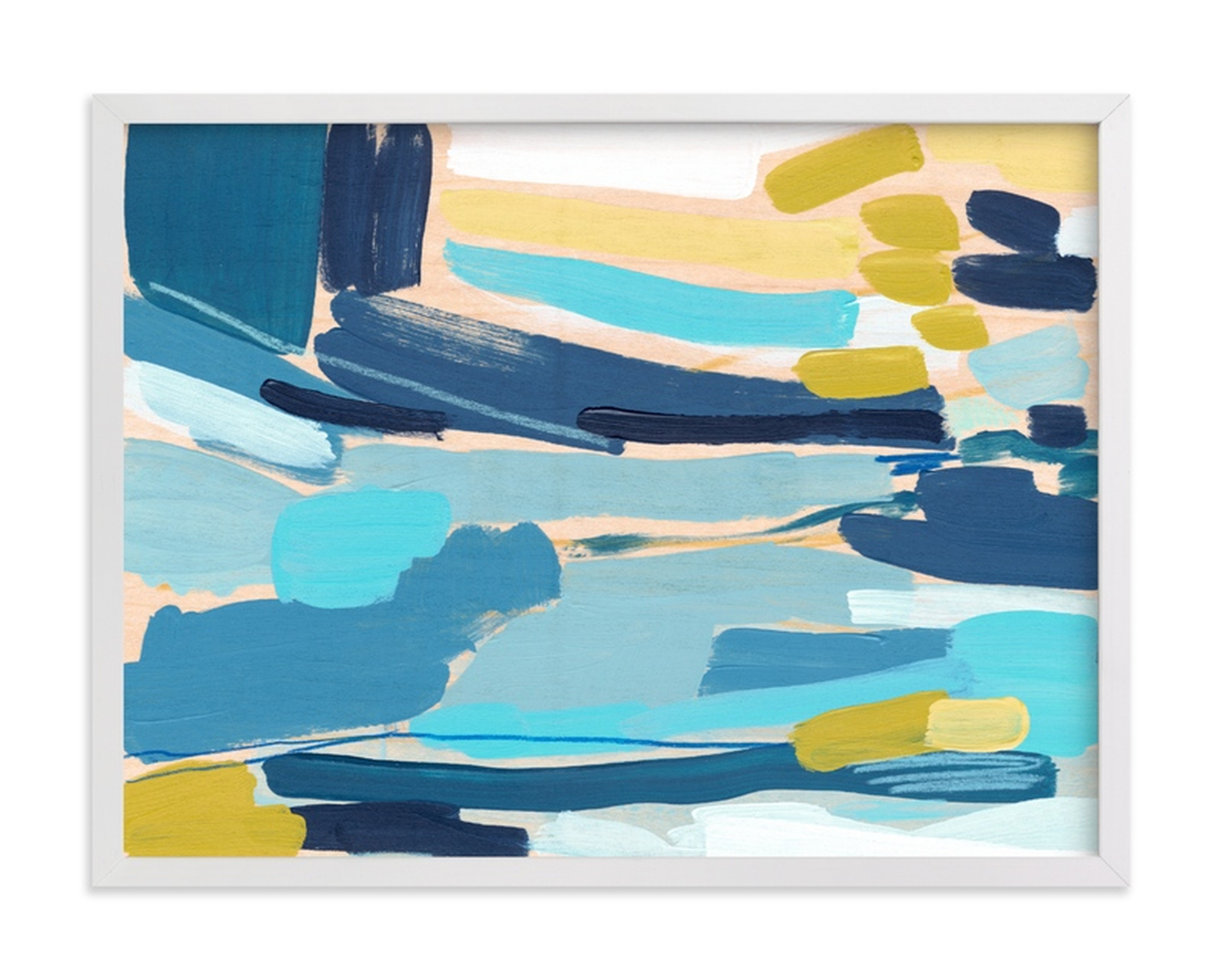 Flatlands limited edition print by Katie Craig, 24" x 18", Standard Plexi & Materials, White Wood Frame - Minted