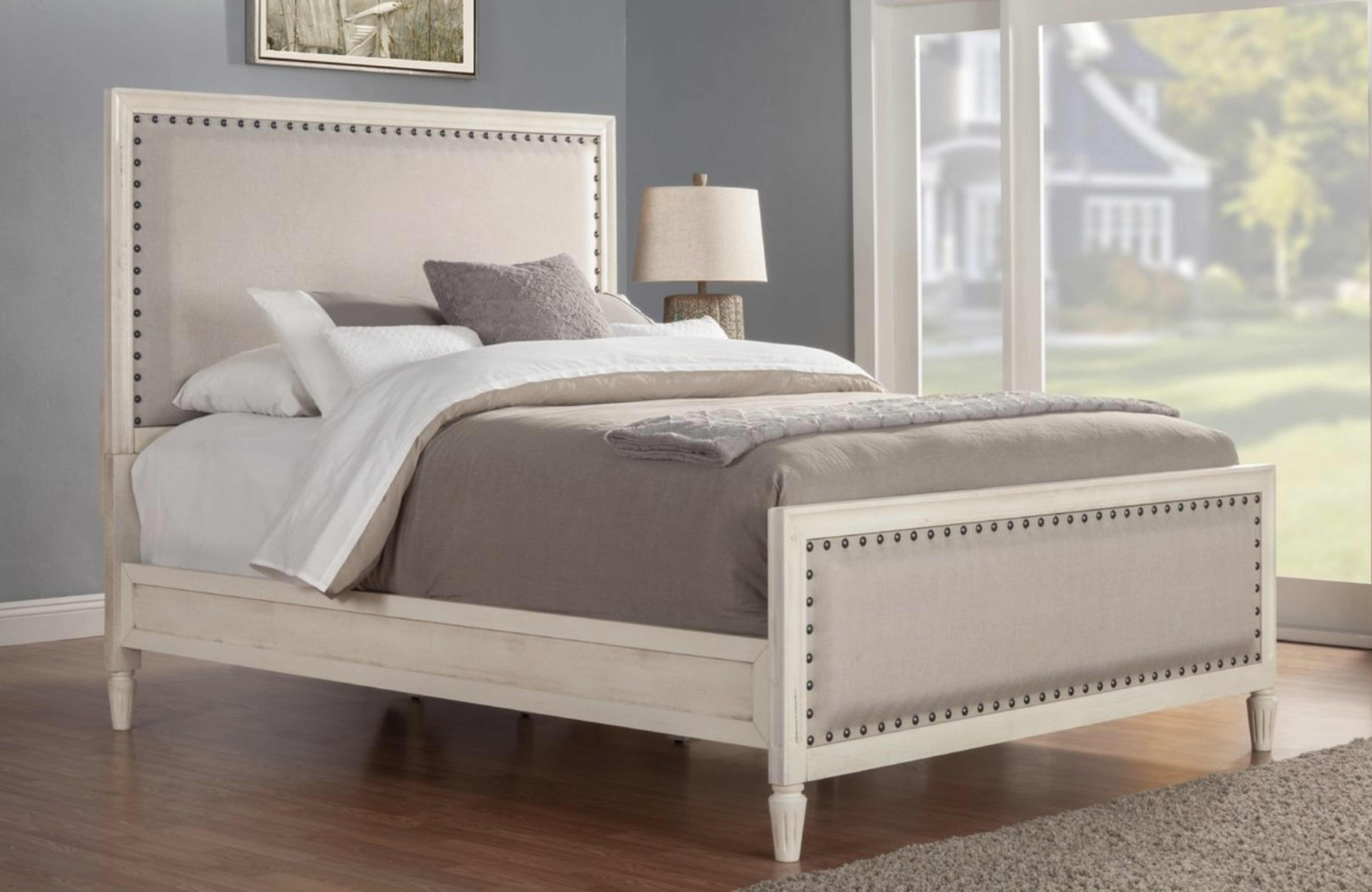 Shirke King Upholstered Panel Bed - Wayfair