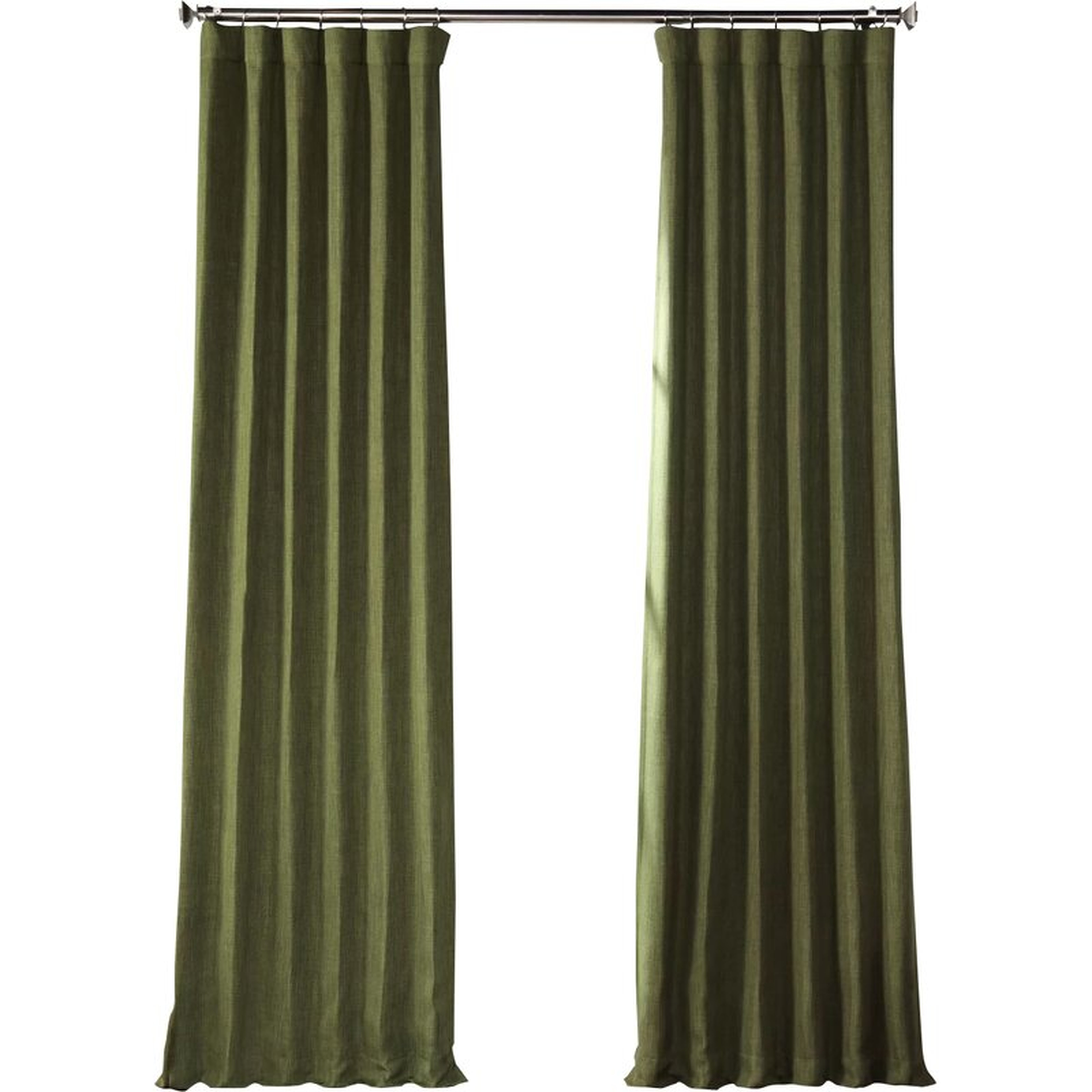 Clem Solid Blackout Rod Pocket Single Curtain Panel - Wayfair
