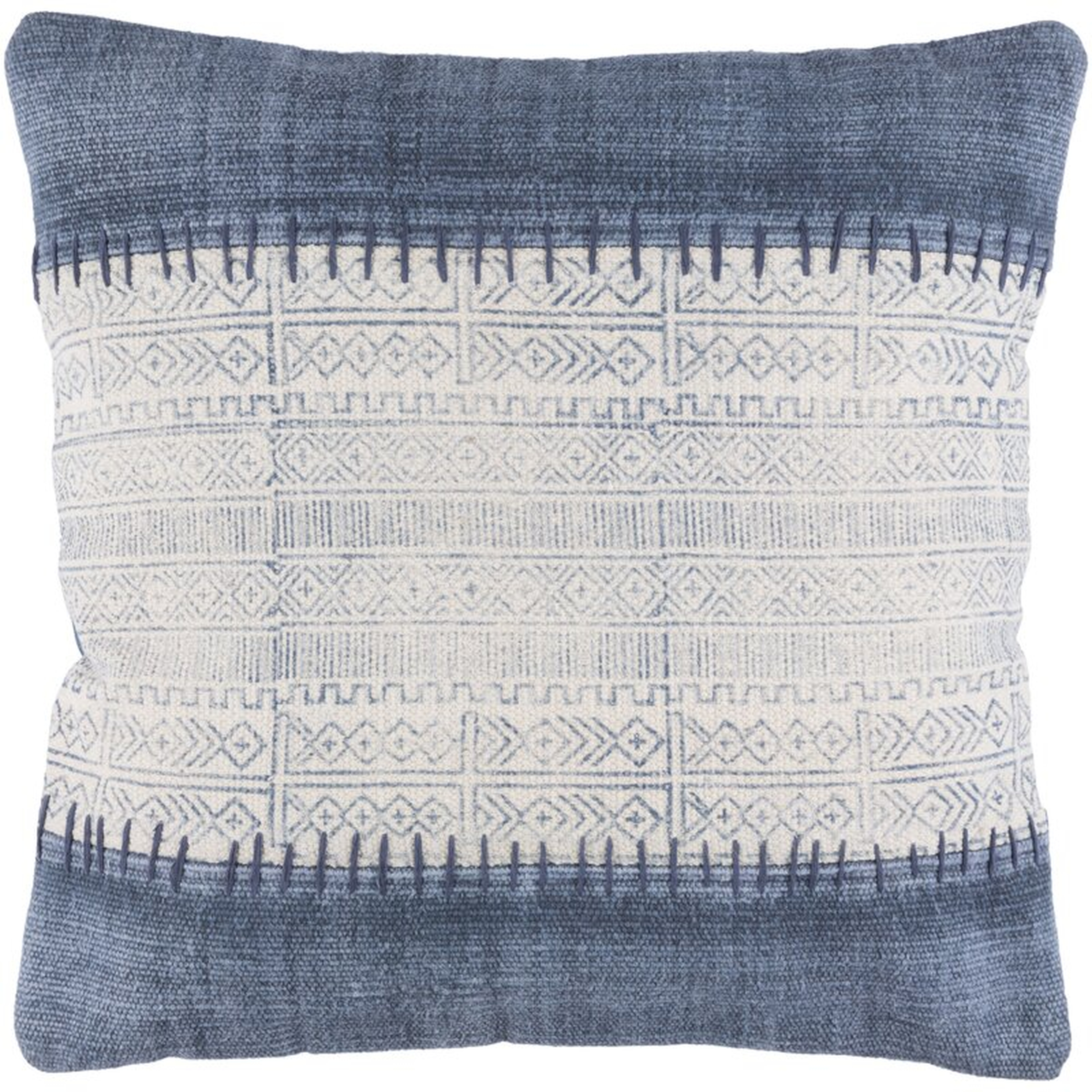 Friedman Cotton Indoor Geometric Square Throw Pillow With Down Fill - AllModern