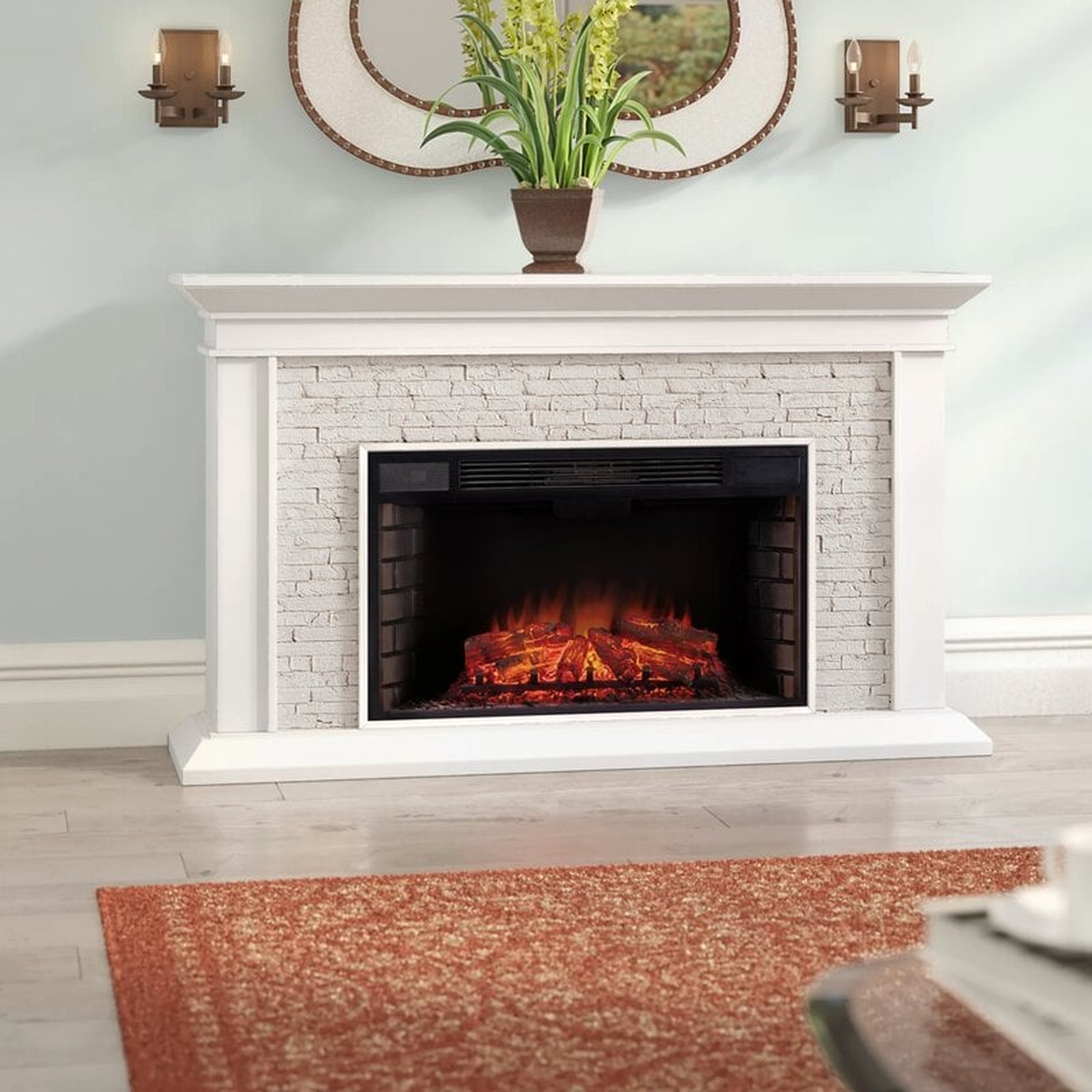 Marquette 60.25'' W Electric Fireplace - Wayfair