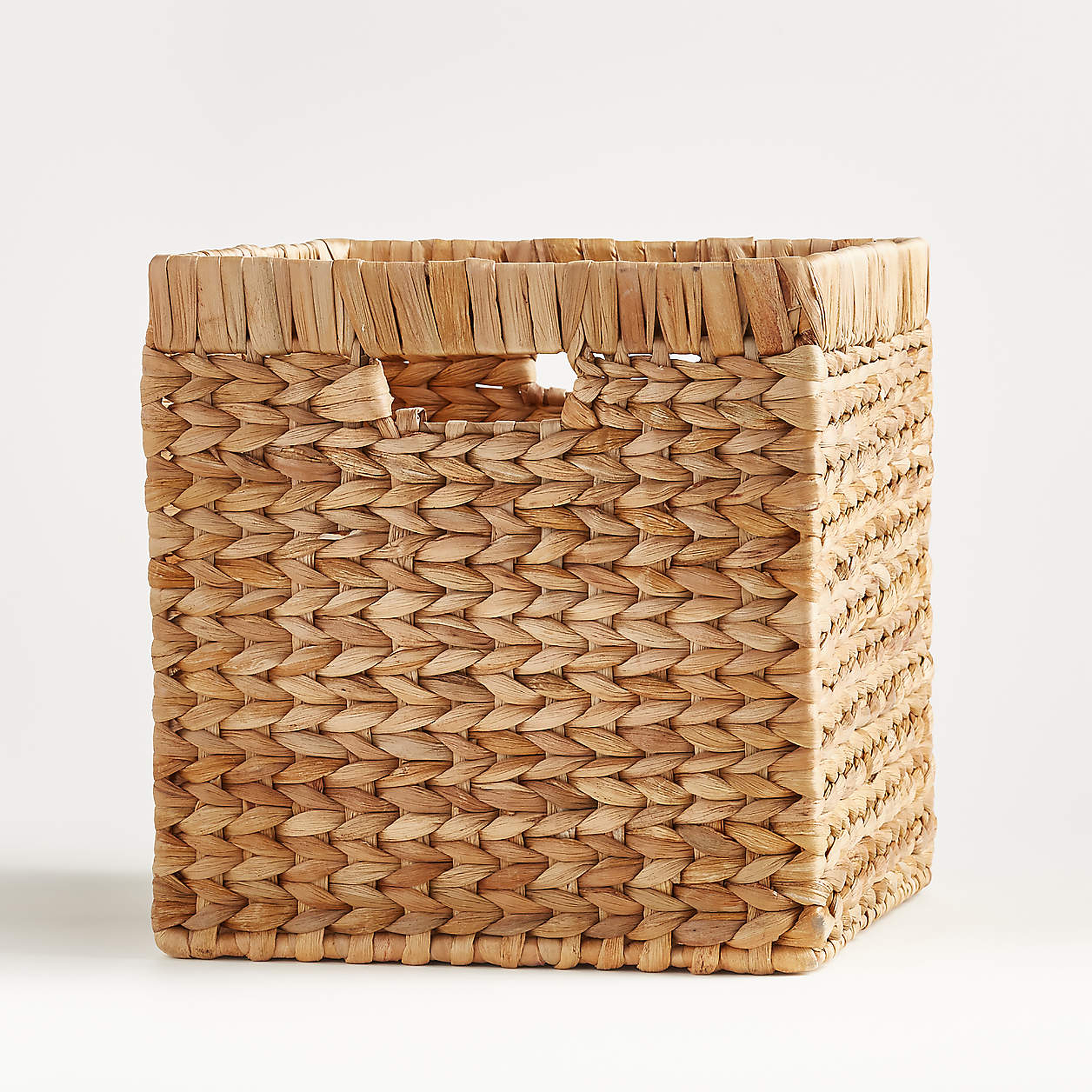 Wonderful Natural Wicker 11" Storage Basket - Crate and Barrel