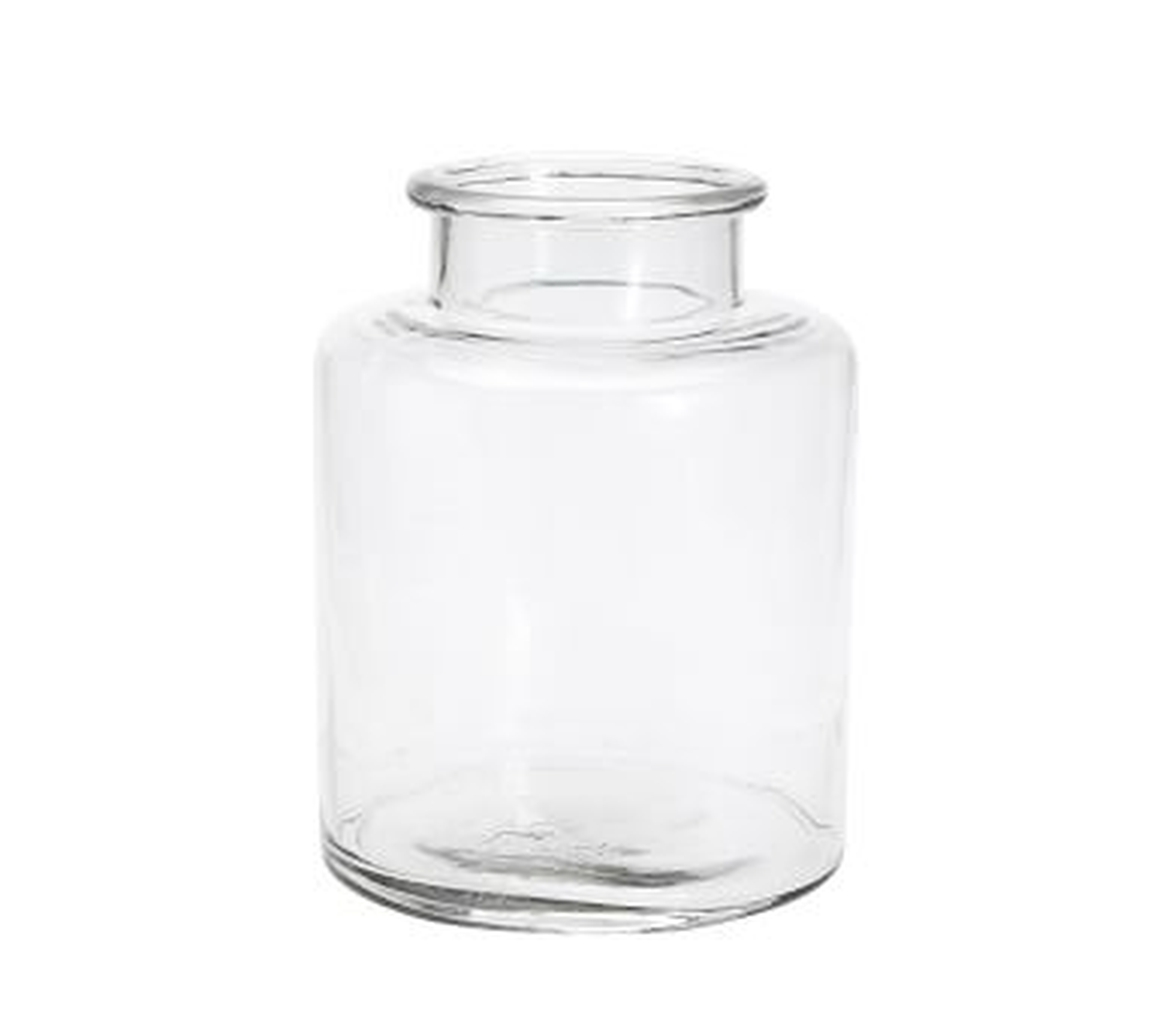 Shouldered Clear Glass Vase, Large - Faux Branch Sold Separately - Pottery Barn