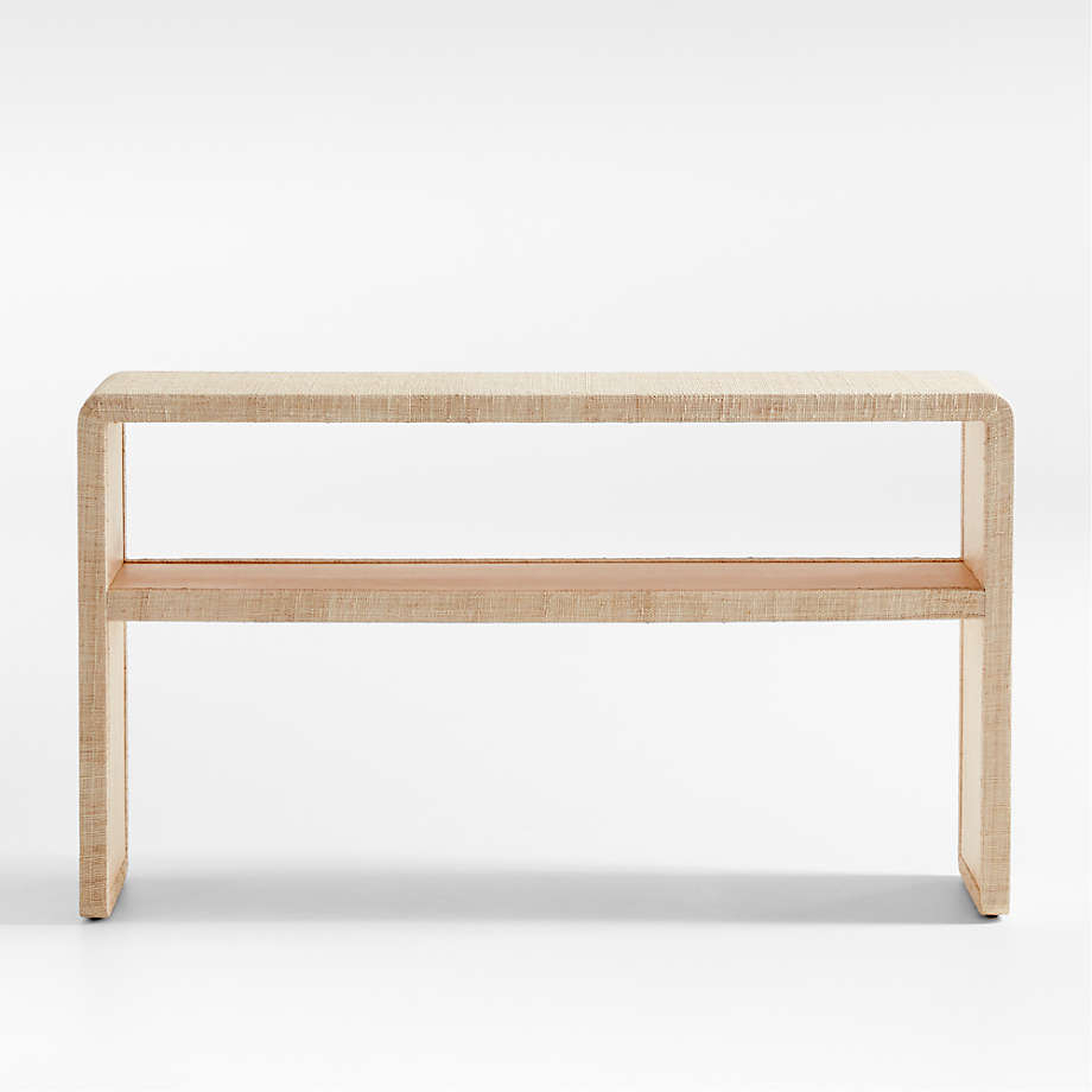 Meadow Grasscloth Console Table - Crate and Barrel