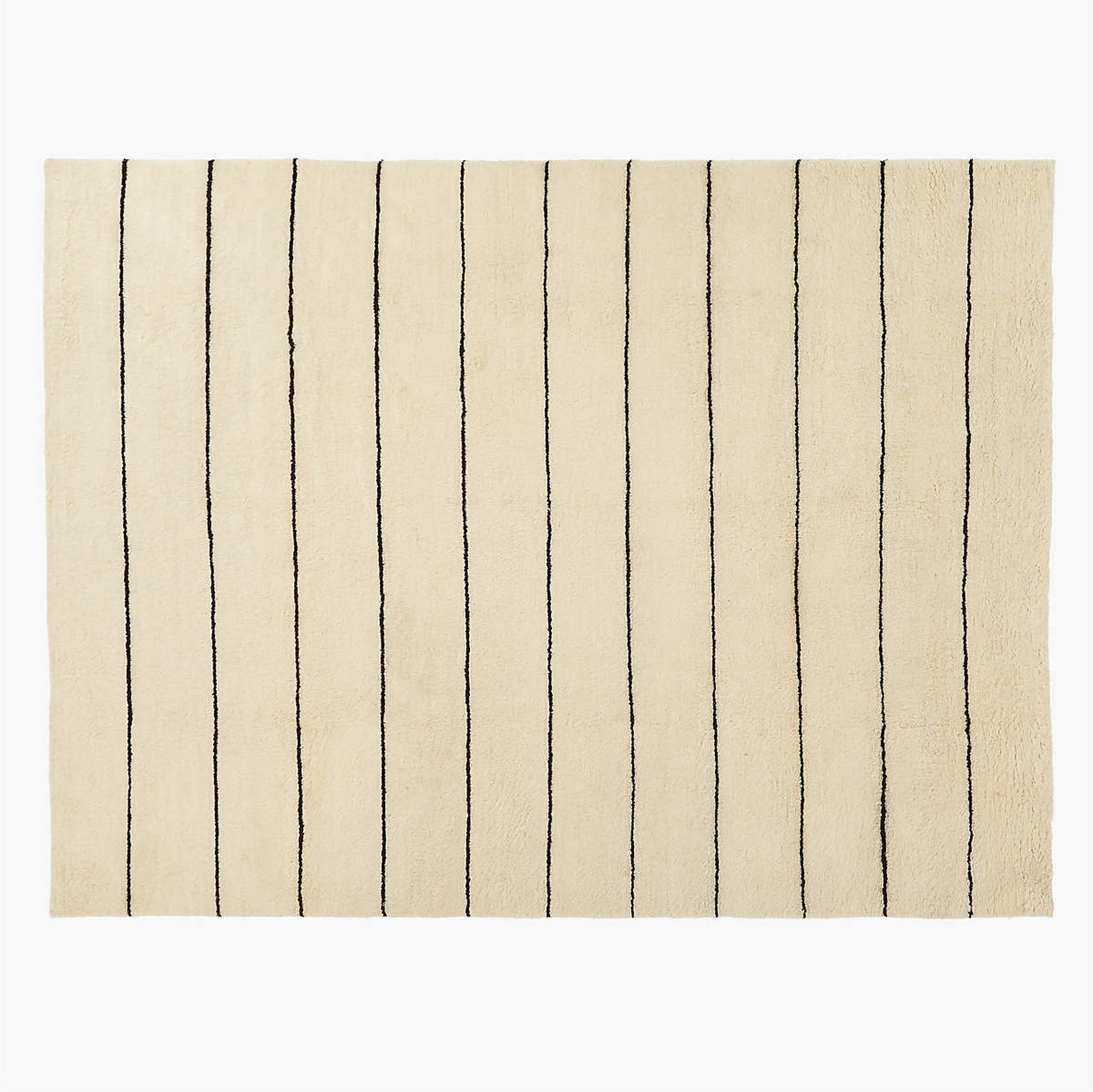 MICAH STRIPE SHAG HAND-KNOTTED RUG 9'X12' - CB2