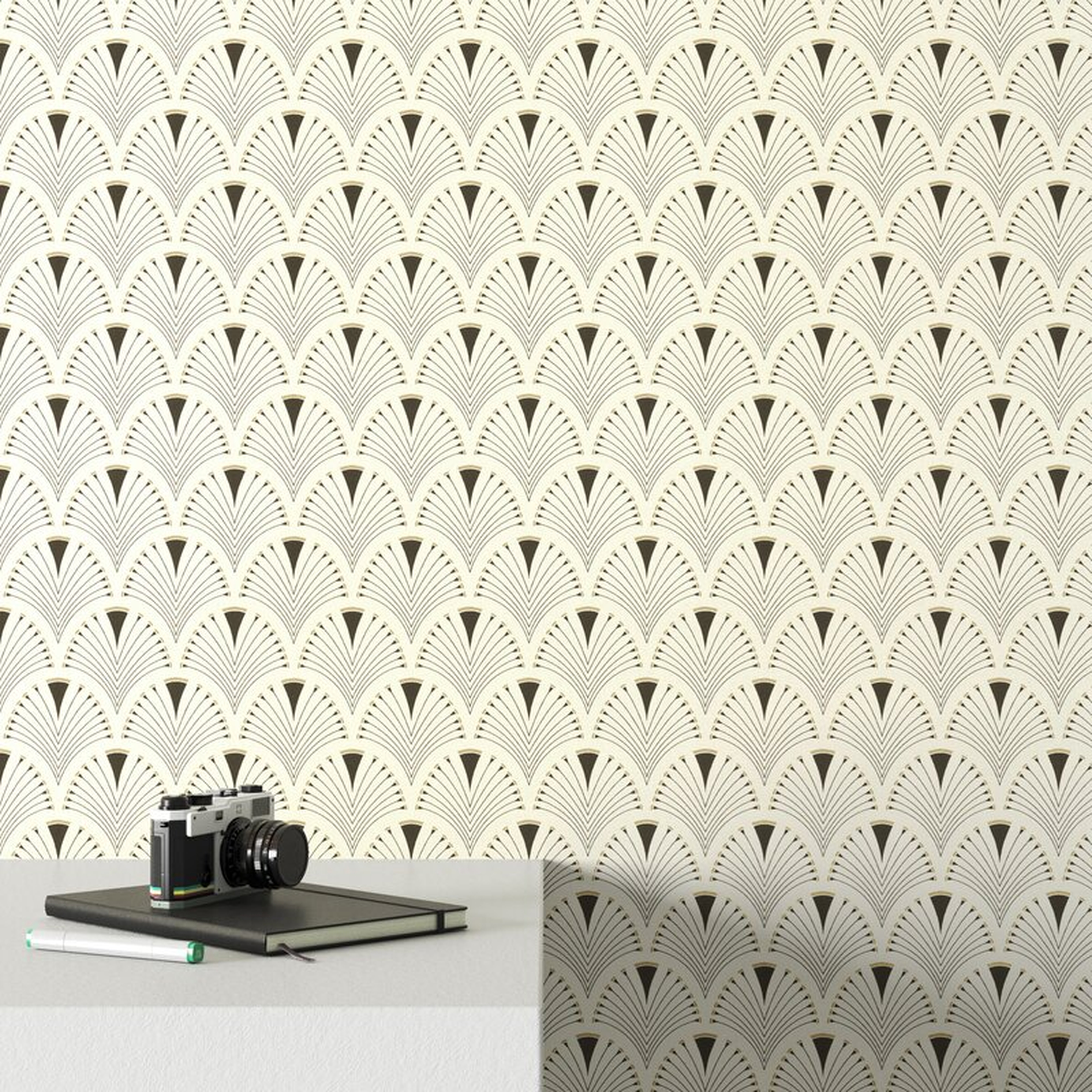 Cosmic Fan 33' L x 20.5" W Wallpaper Roll - Wayfair
