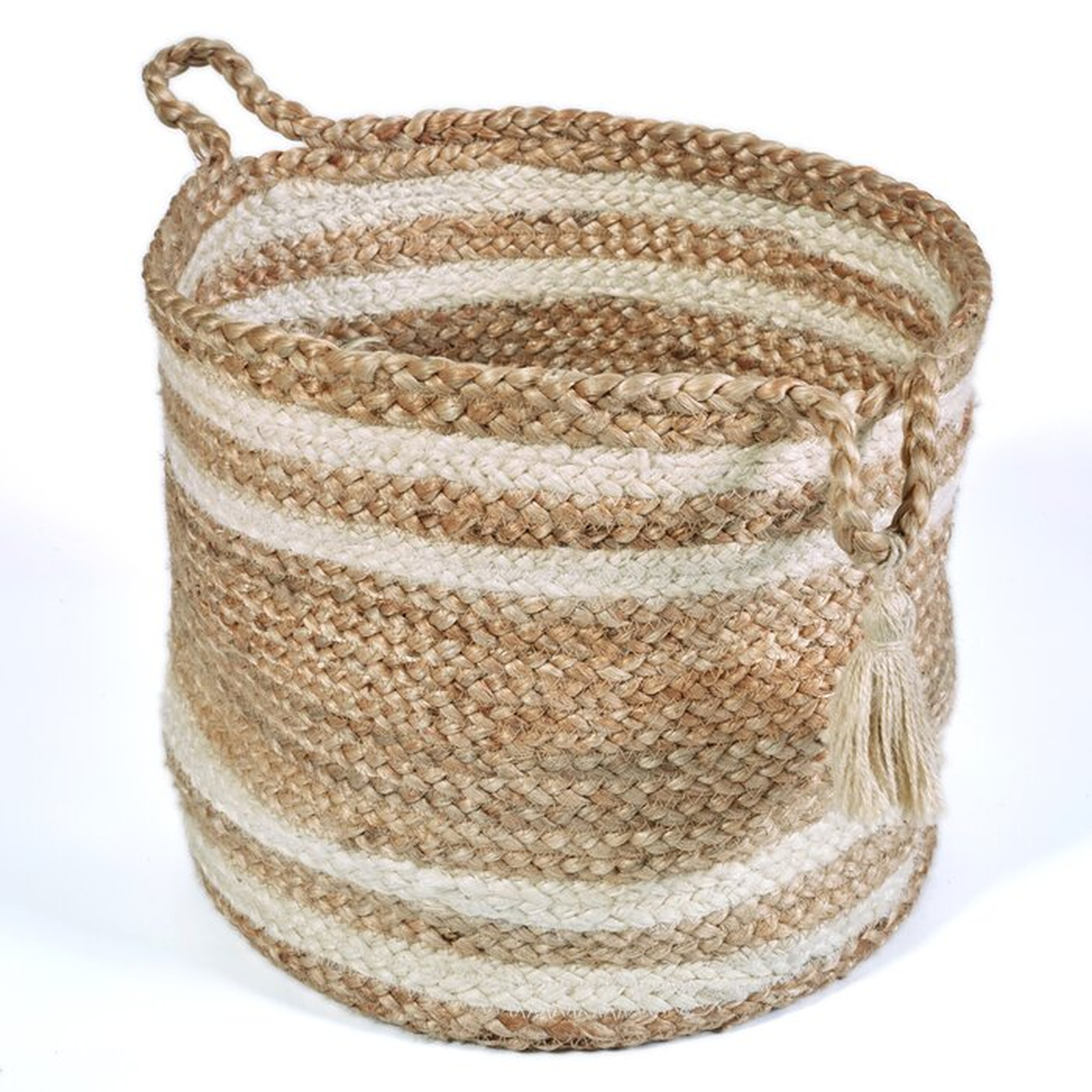 Hand-Crafted Natural Jute Basket - AllModern