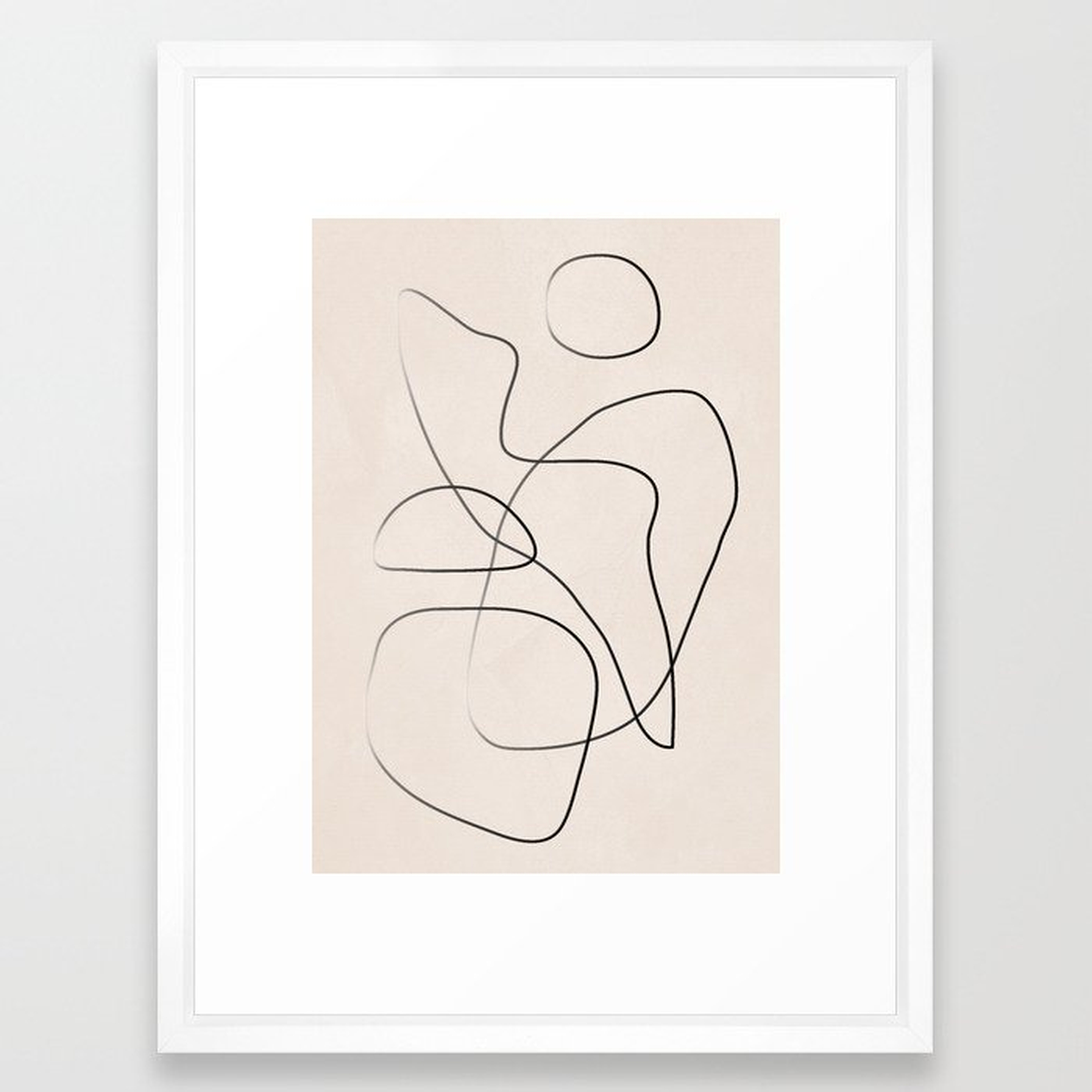 Abstract Line I Framed Art Print - Society6