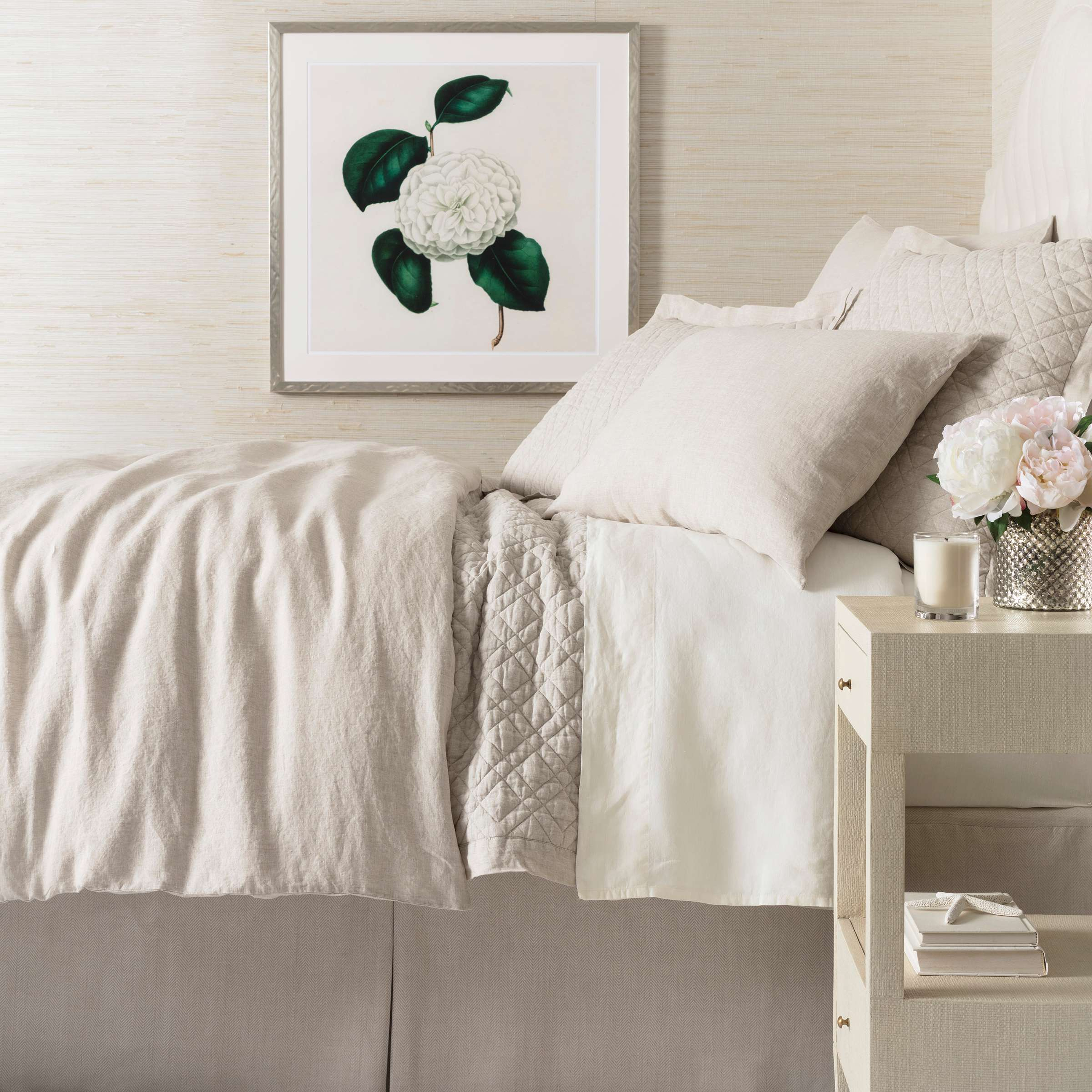 LUSH LINEN NATURAL DUVET COVER - Dash and Albert