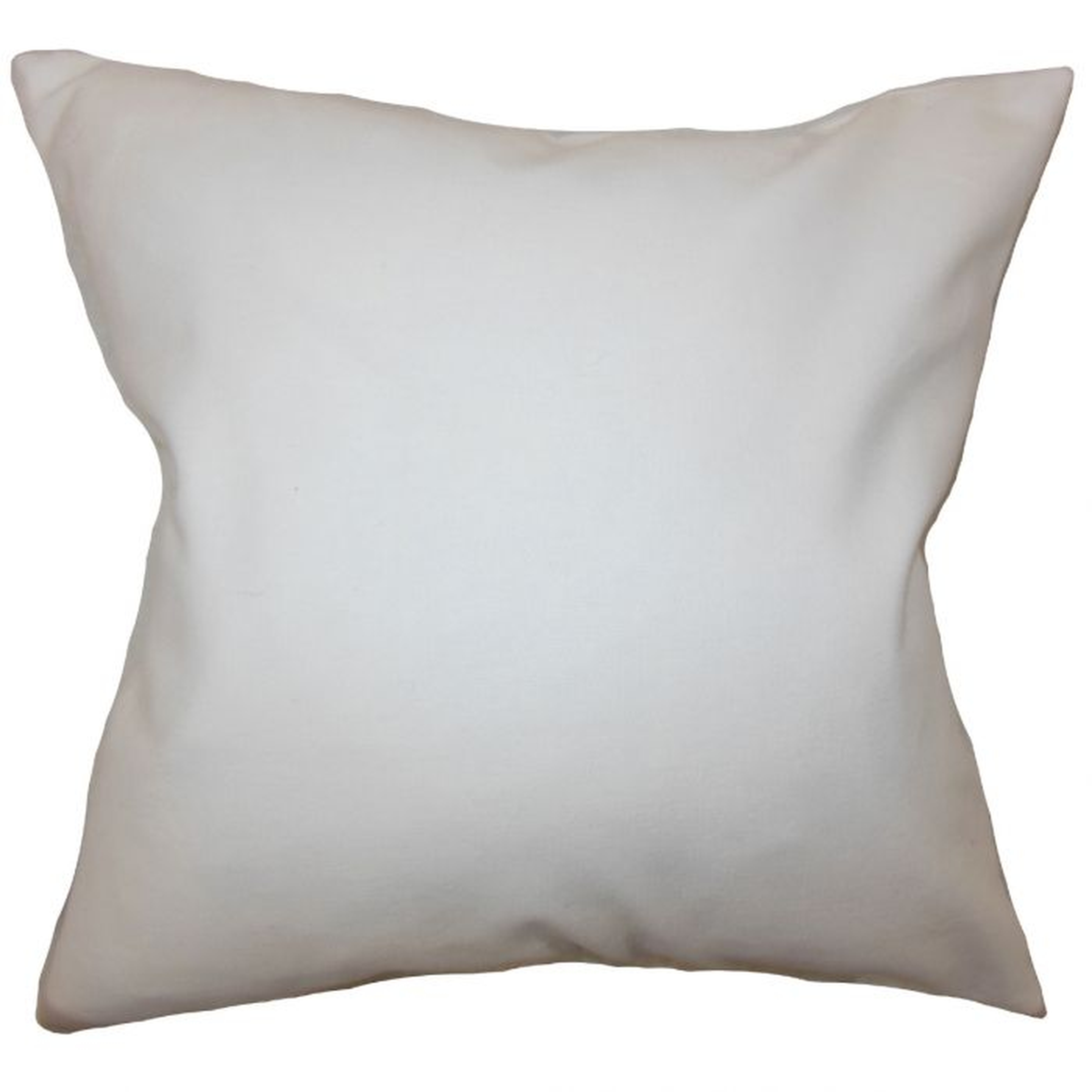 Mabel Solid Pillow White -22" x 22" - Linen & Seam