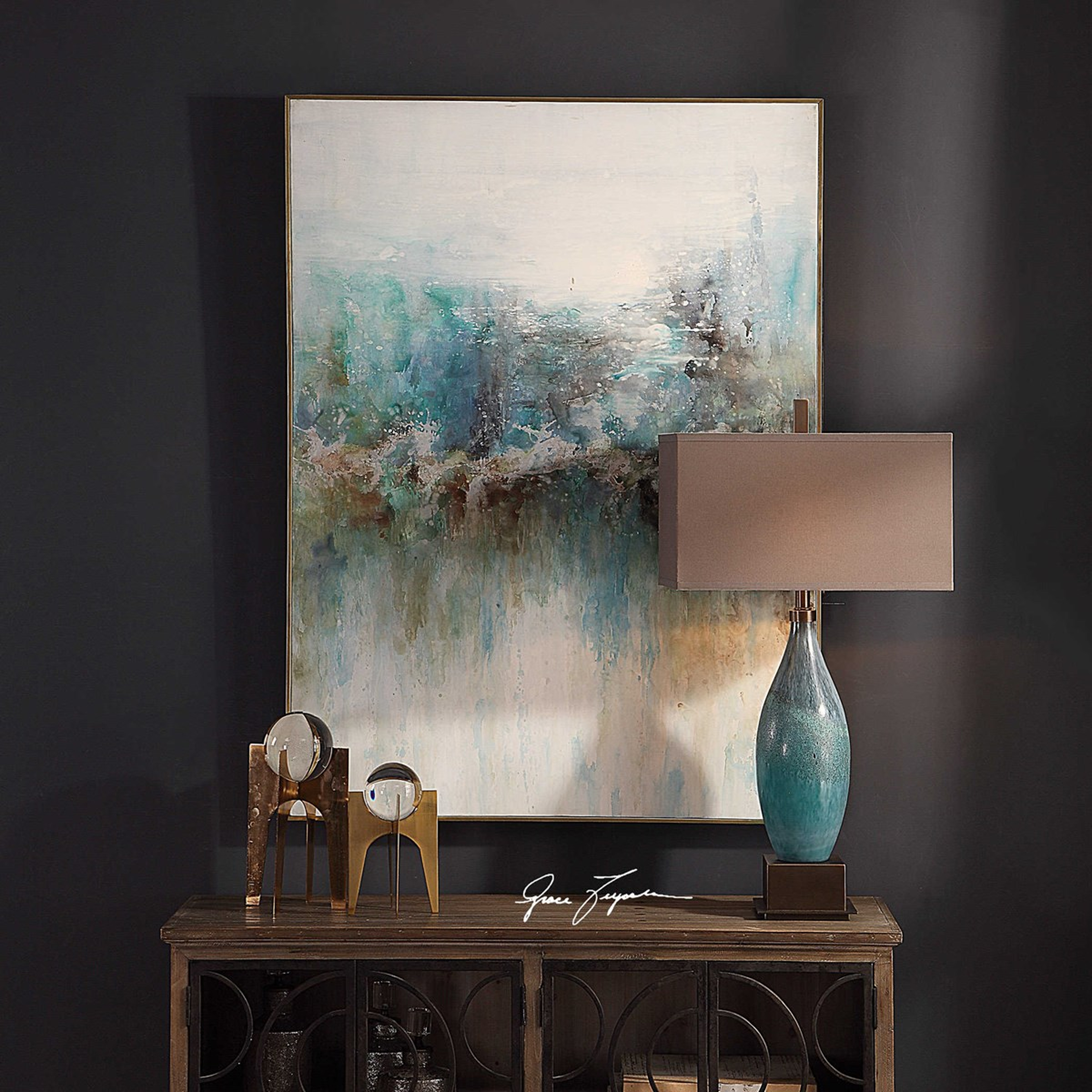 Mountain Top, Hand Painted Canvas - Hudsonhill Foundry
