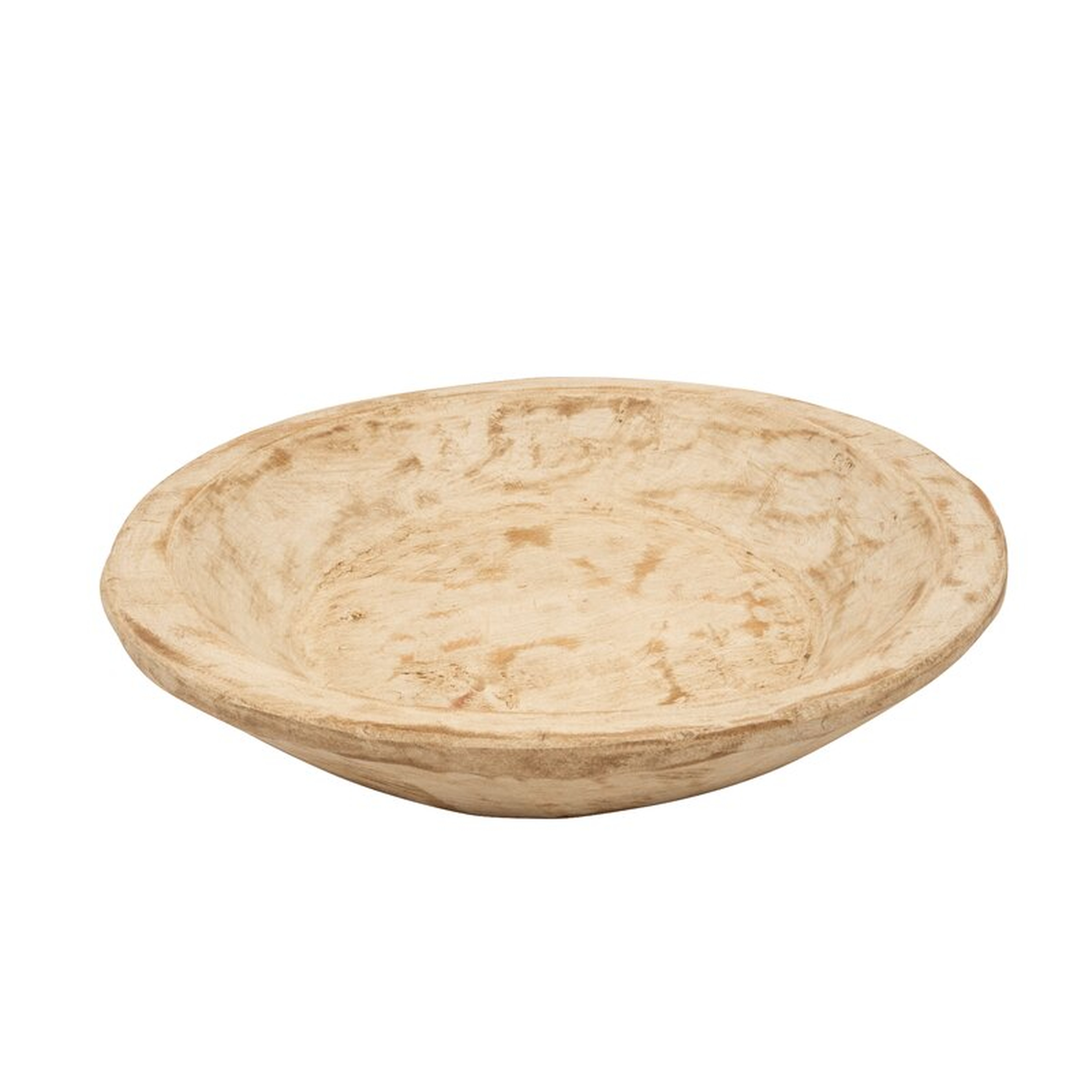 Jeremie Painted Round Rustic Wooden Dough Decorative Bowl - Birch Lane
