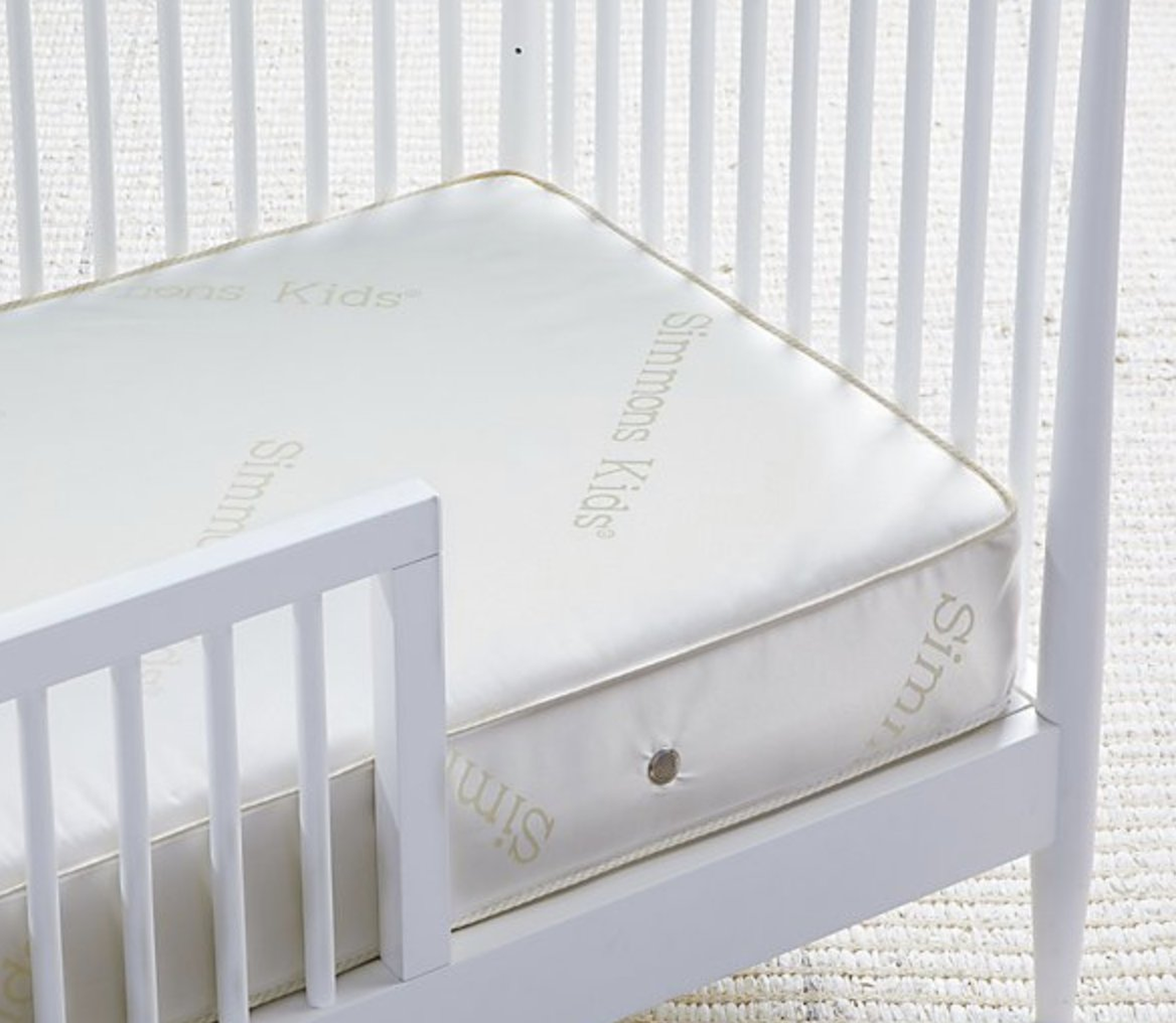 Simmons' BeautySleep ® Superior Rest ™ Crib & Toddler Mattress. - Crate and Barrel
