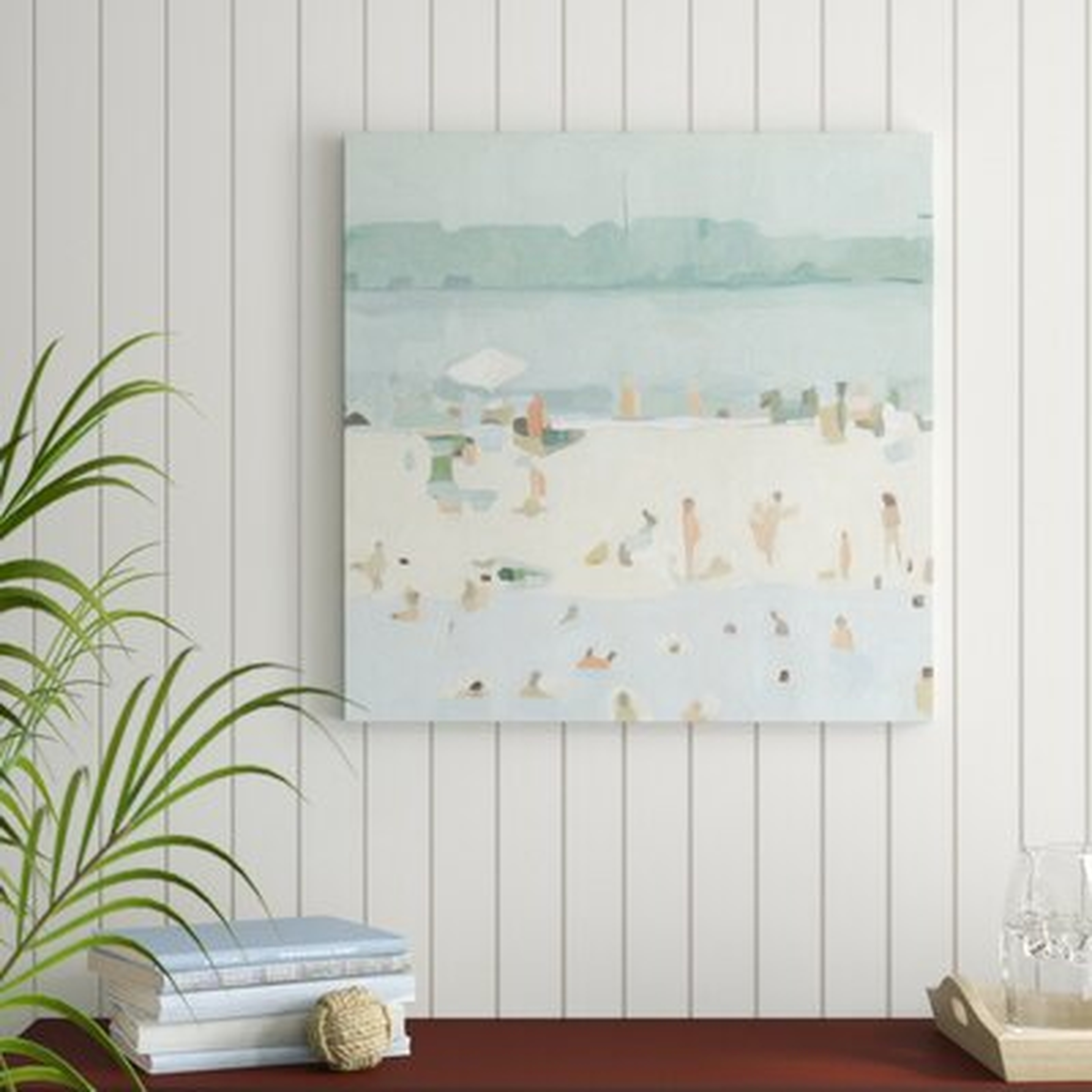 'Sea Glass Sandbar I' Painting on Canvas - Wayfair