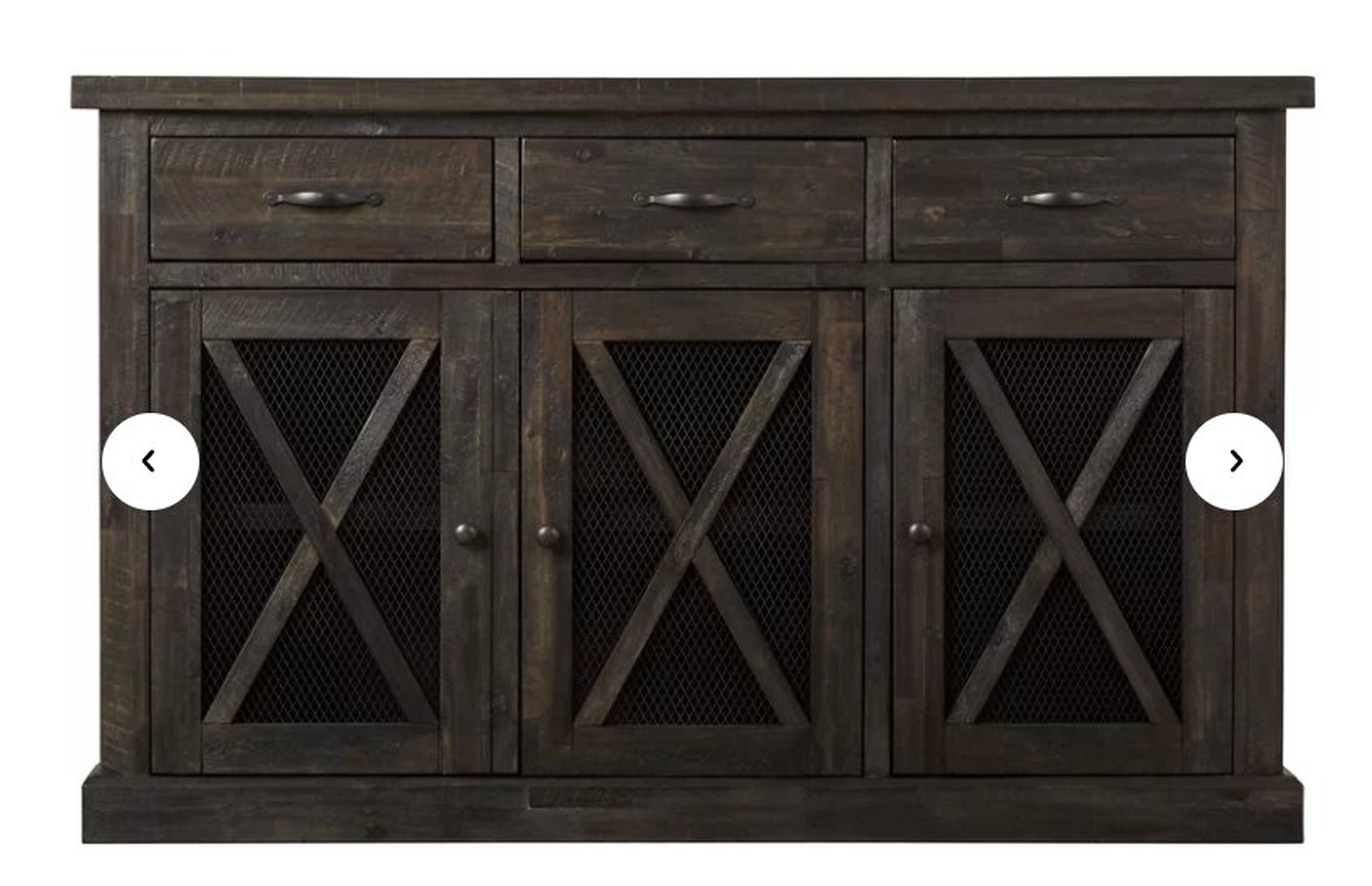 Colborne  3 drawer Acacia wood Sideboard - Wayfair