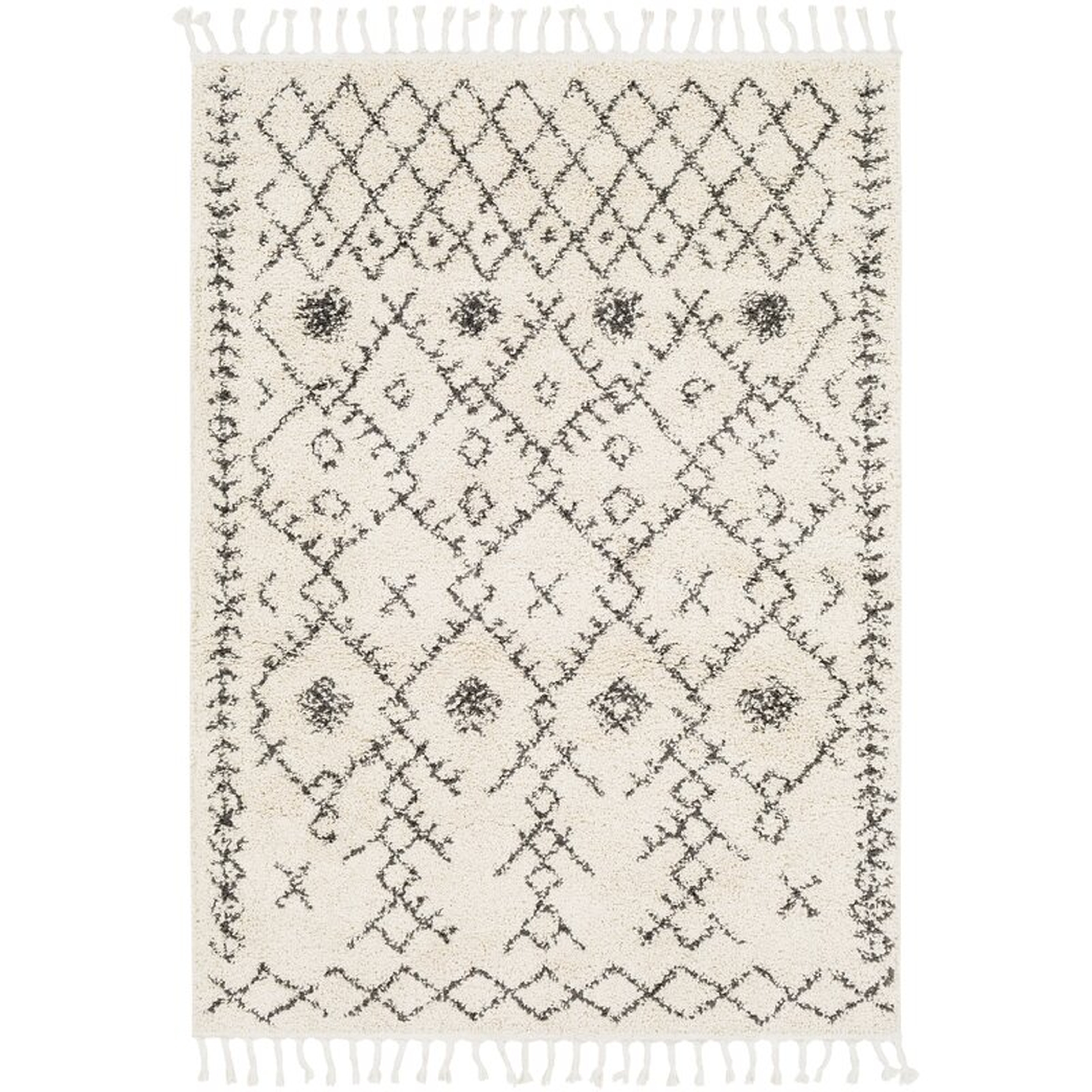 Chatham Moroccan Charcoal/Beige Area Rug - AllModern
