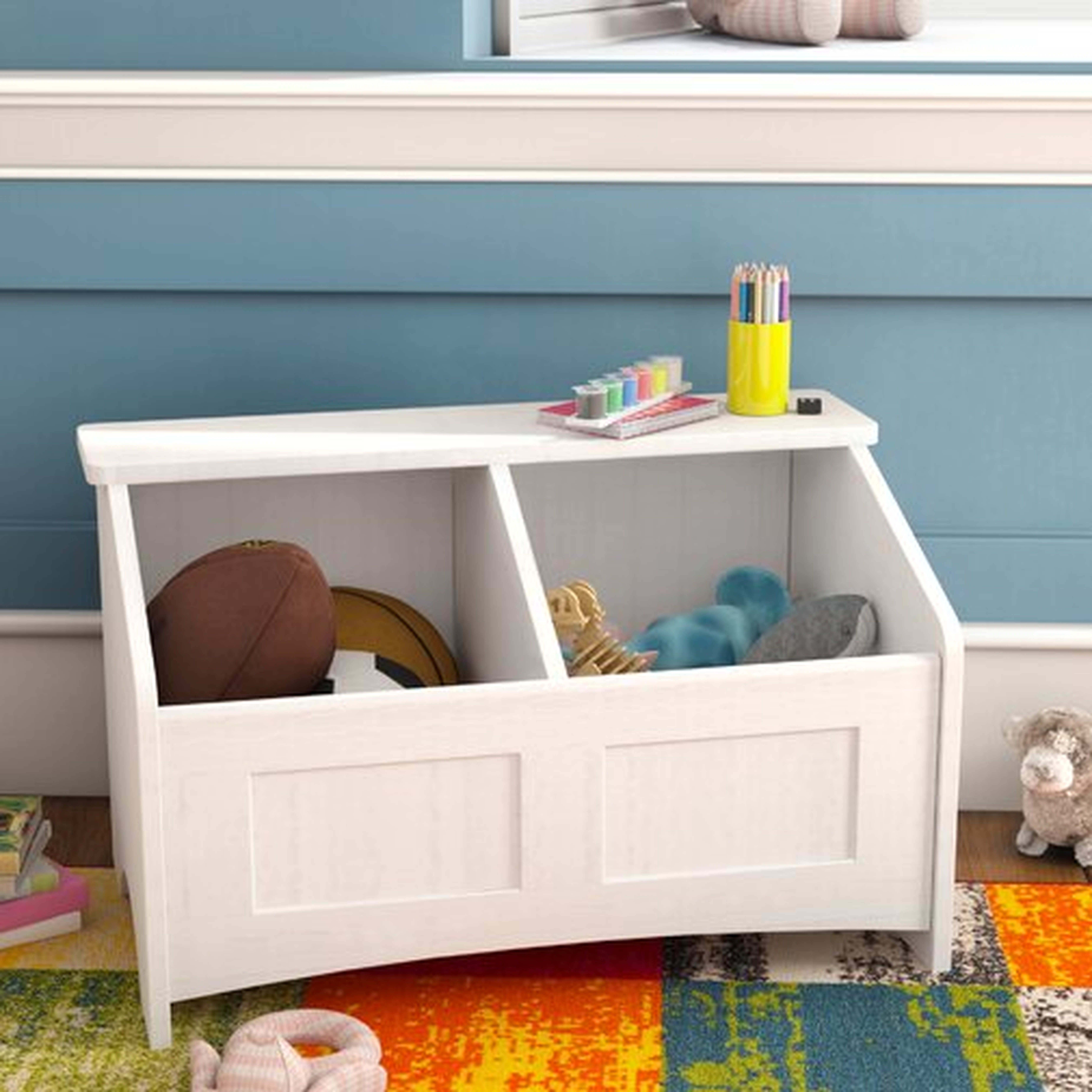 Christiana Toy Box with Section Divider - Wayfair