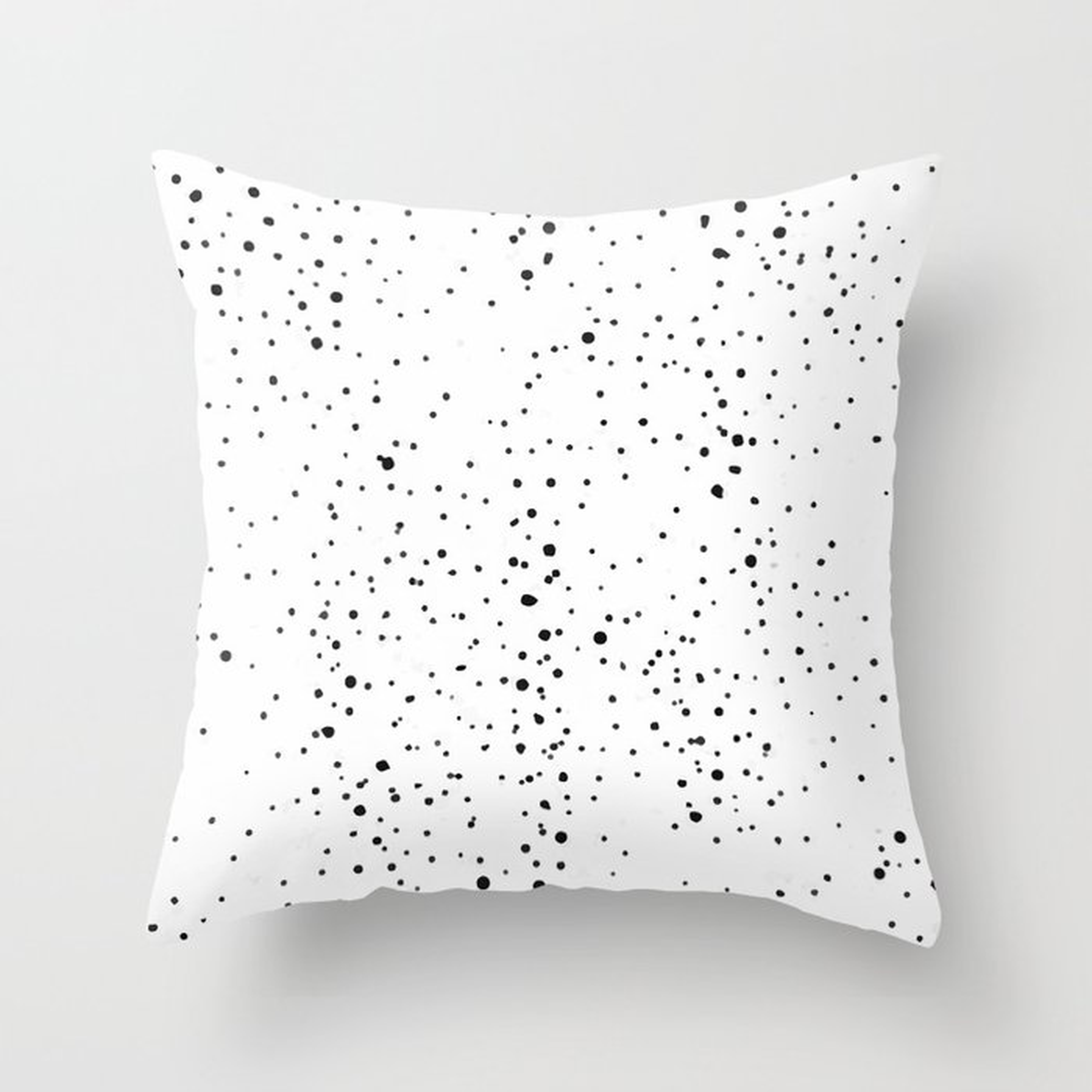 Polka Obsession Throw Pillow with pillow insert - Society6