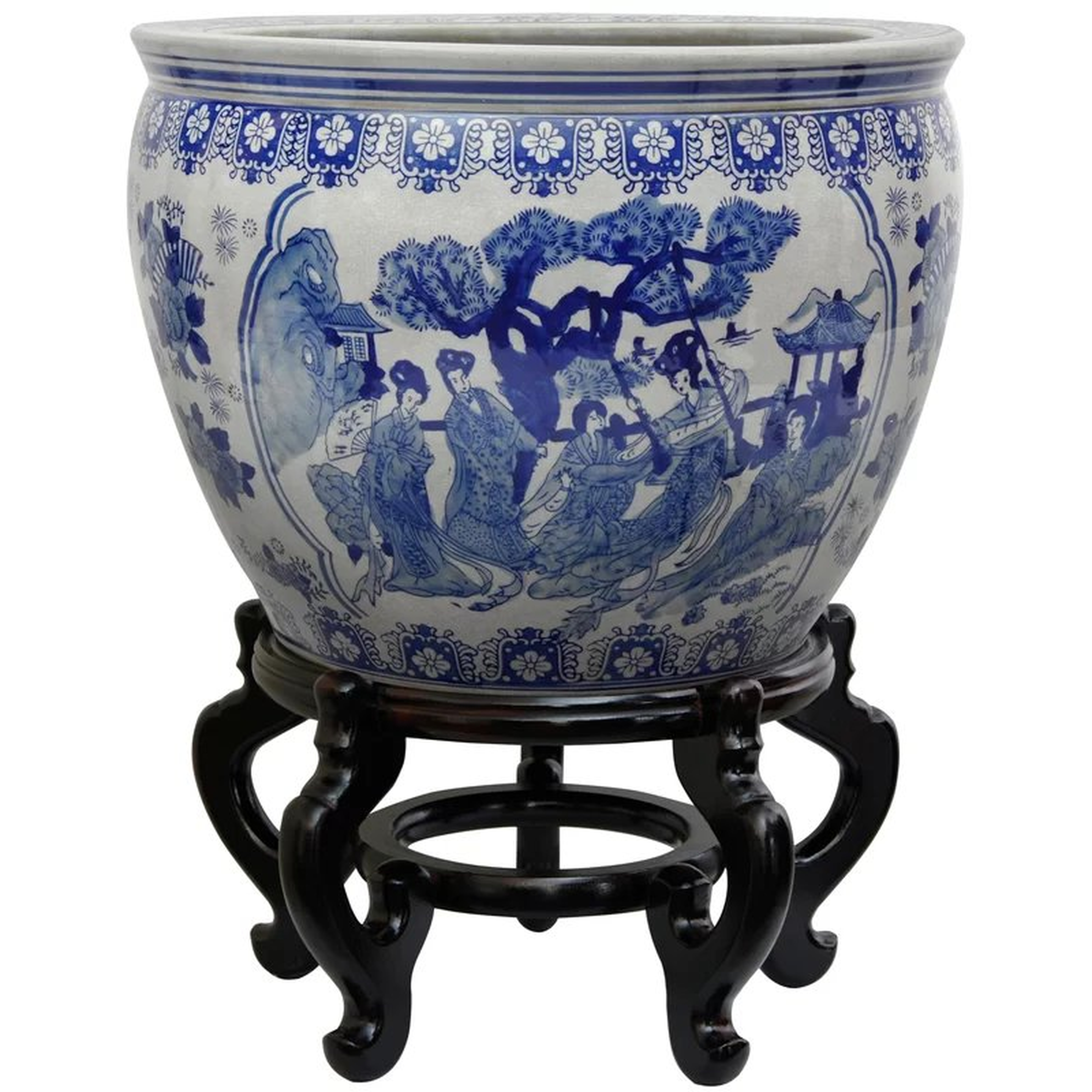 Christien 1-Piece Chinese Porcelain Pot Planter - Wayfair