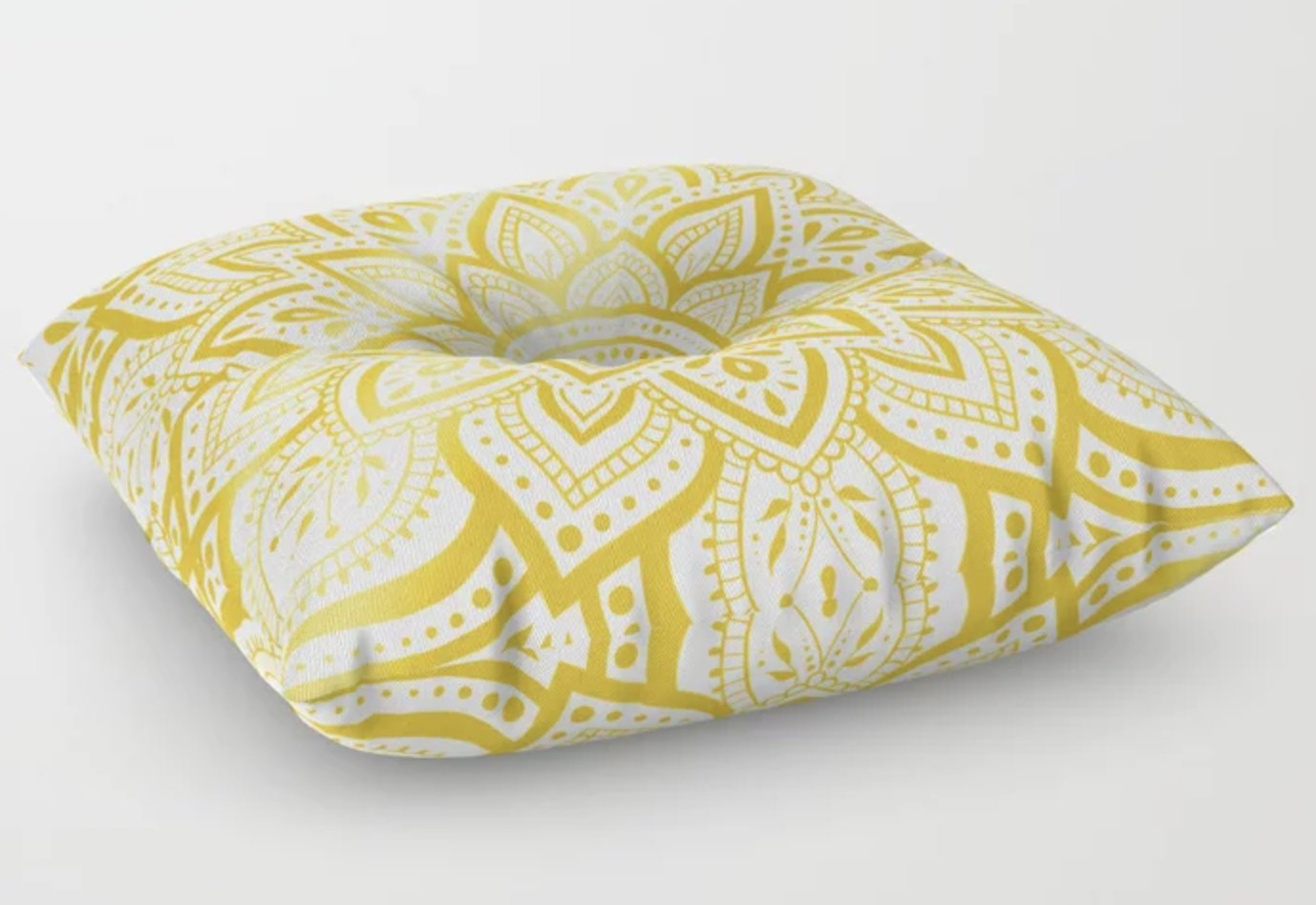Pure Gold Floor Pillow - 26" - Society6