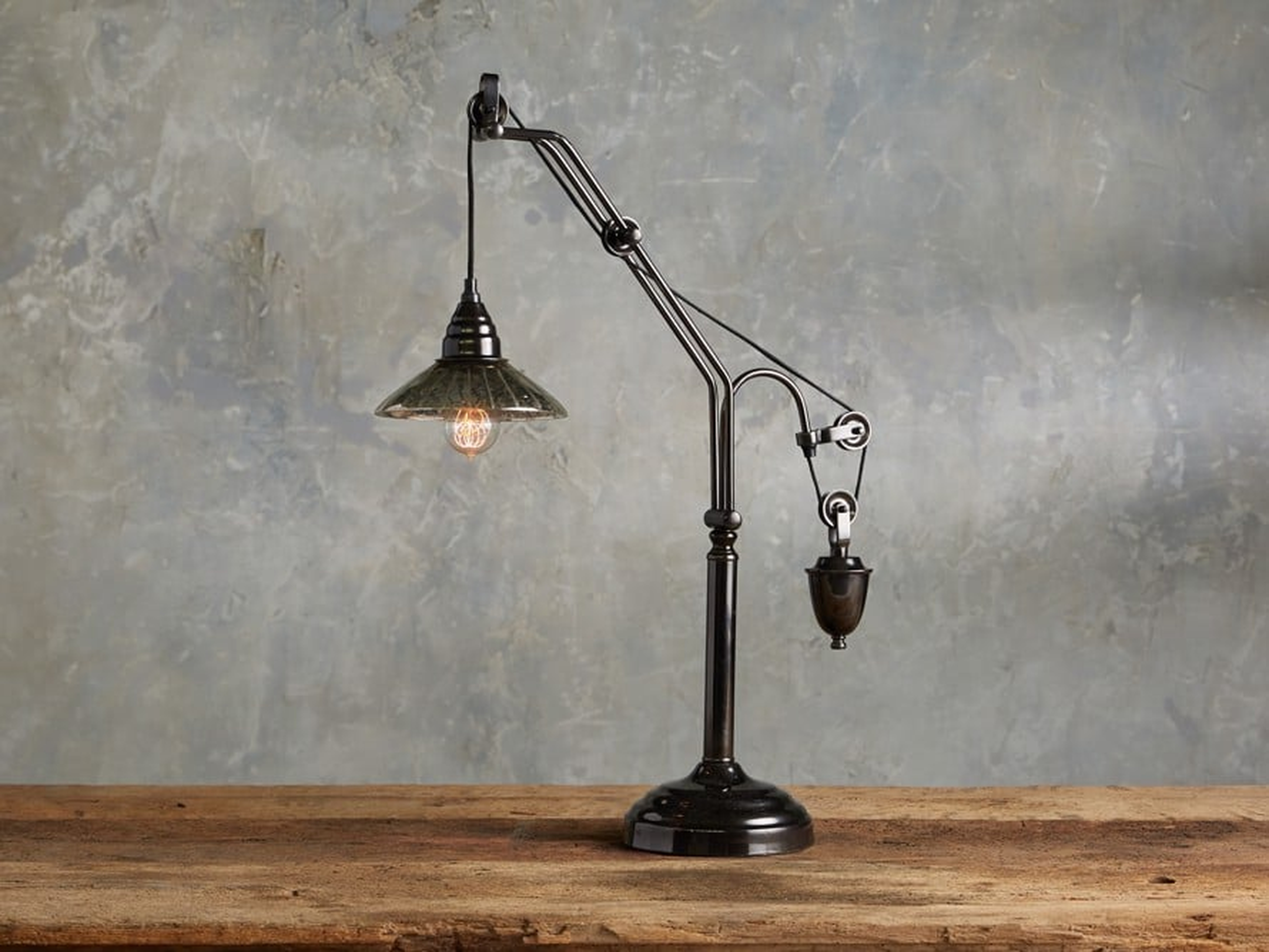 Mercury Rising Table Lamp in Metal Bronze - Arhaus