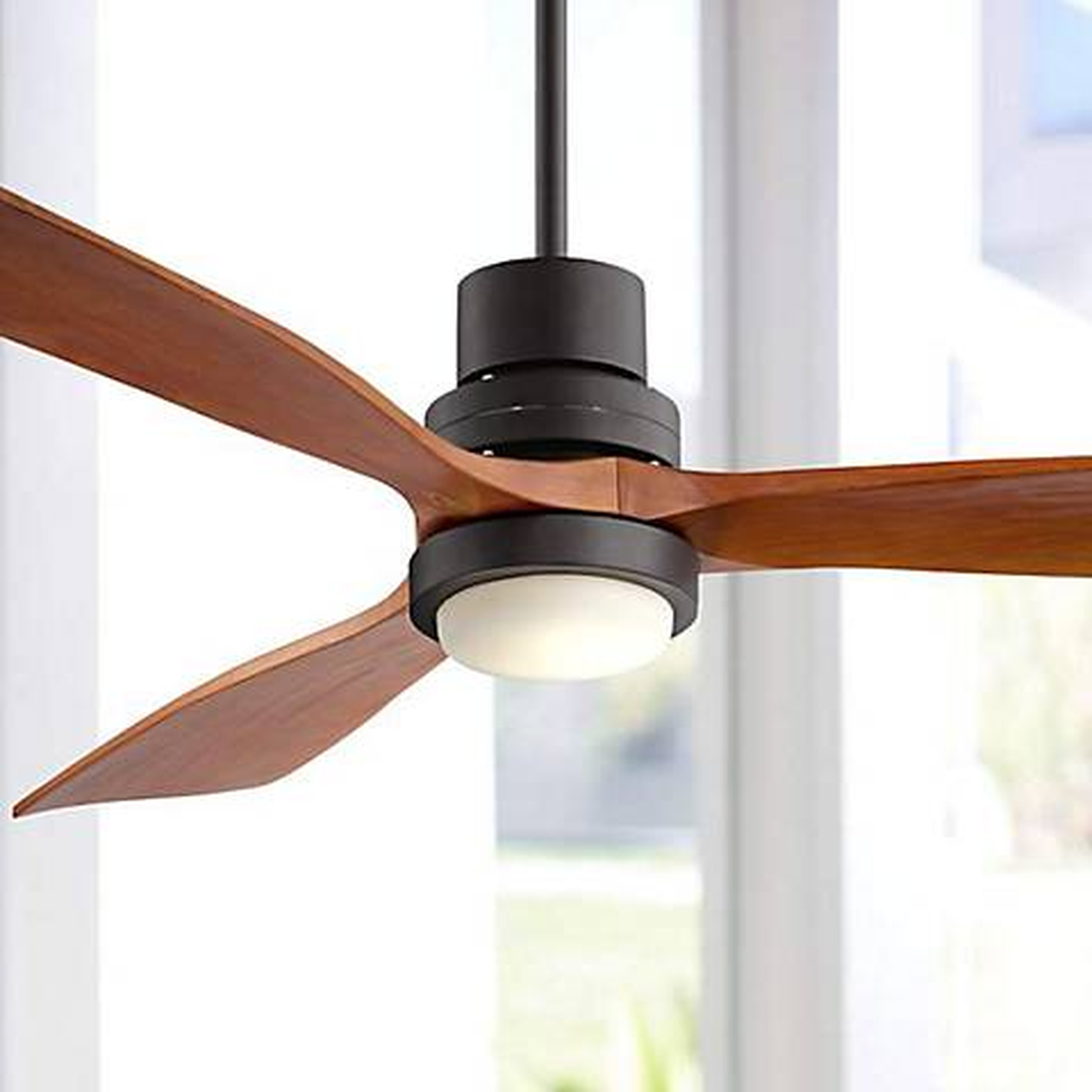 52" Casa Delta-Wing™ Bronze Outdoor LED Ceiling Fan - Lamps Plus
