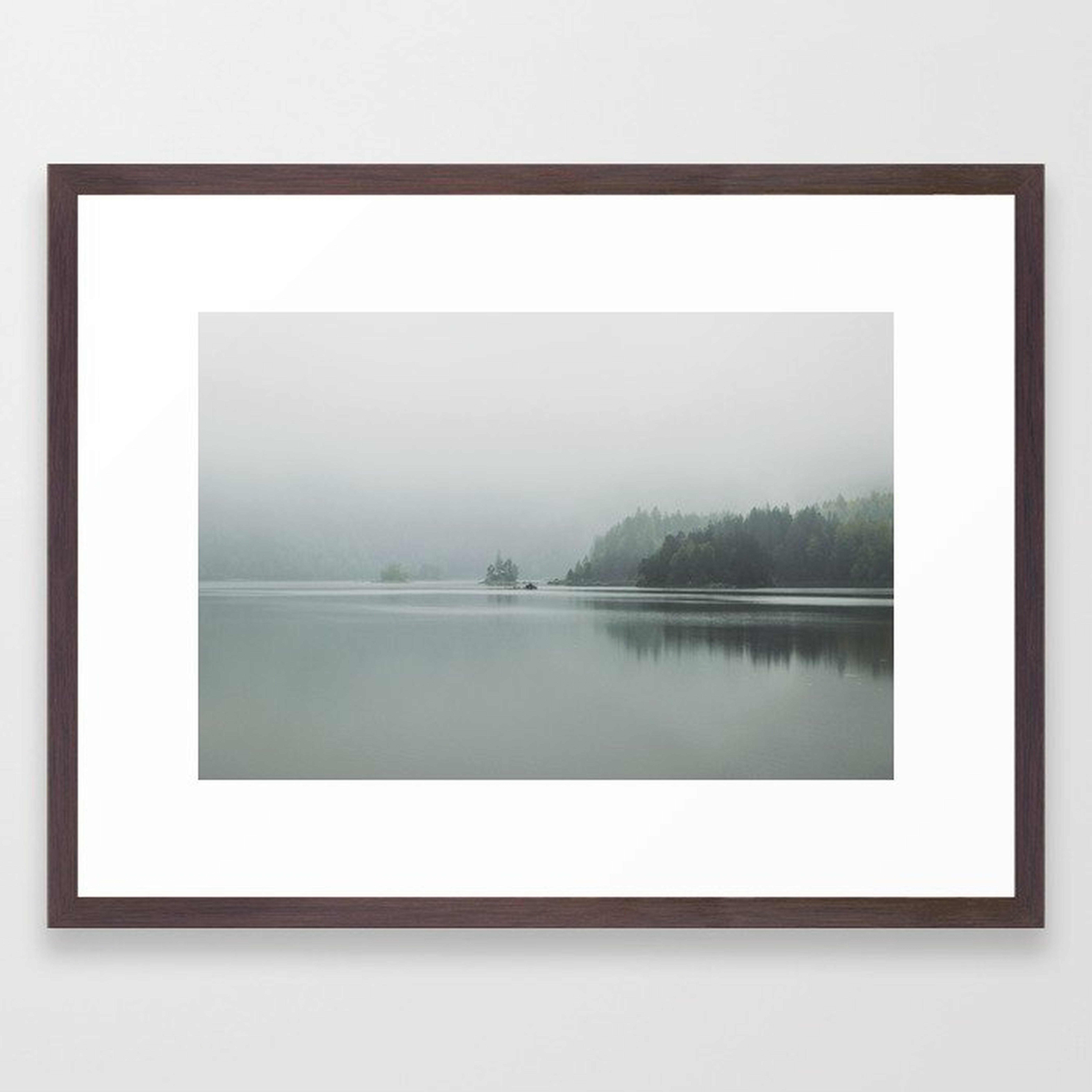 Fog - Landscape Photography Framed Art Print - 20 x 26 - Society6