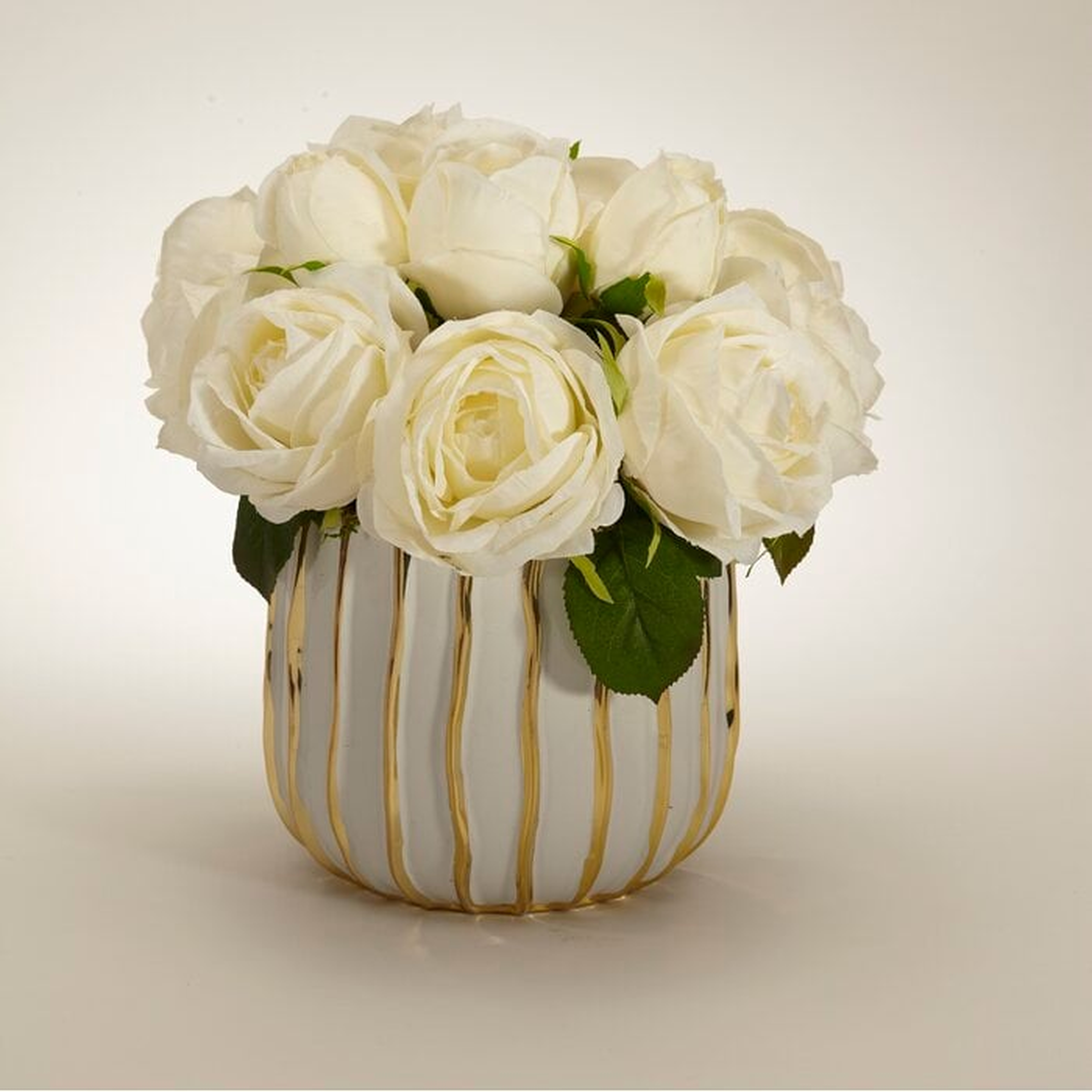 Rose Bouquet Flowering in Decorative Vase - Perigold