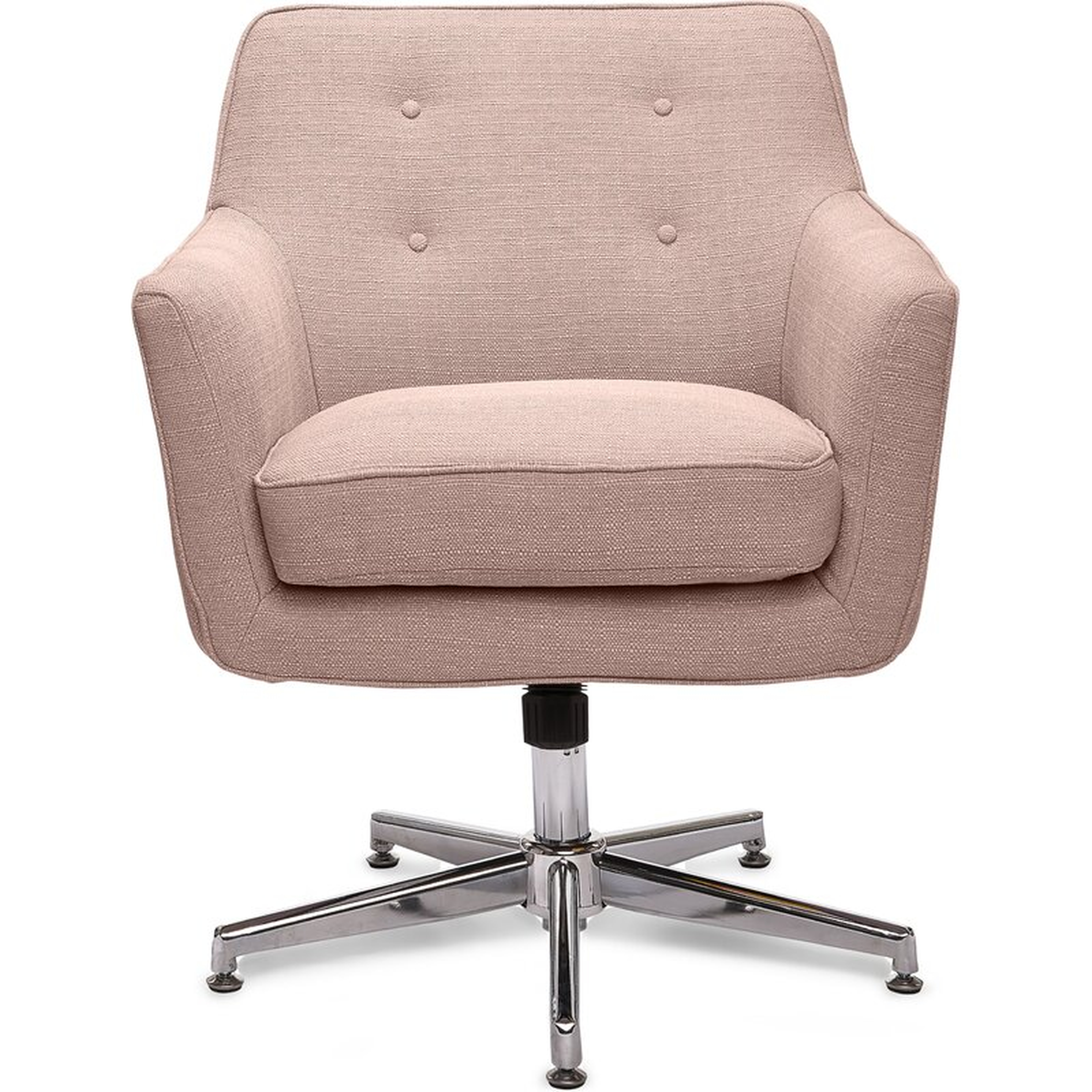Serta Ashland Mid-Back Desk Chair,  Blush Pink - Wayfair