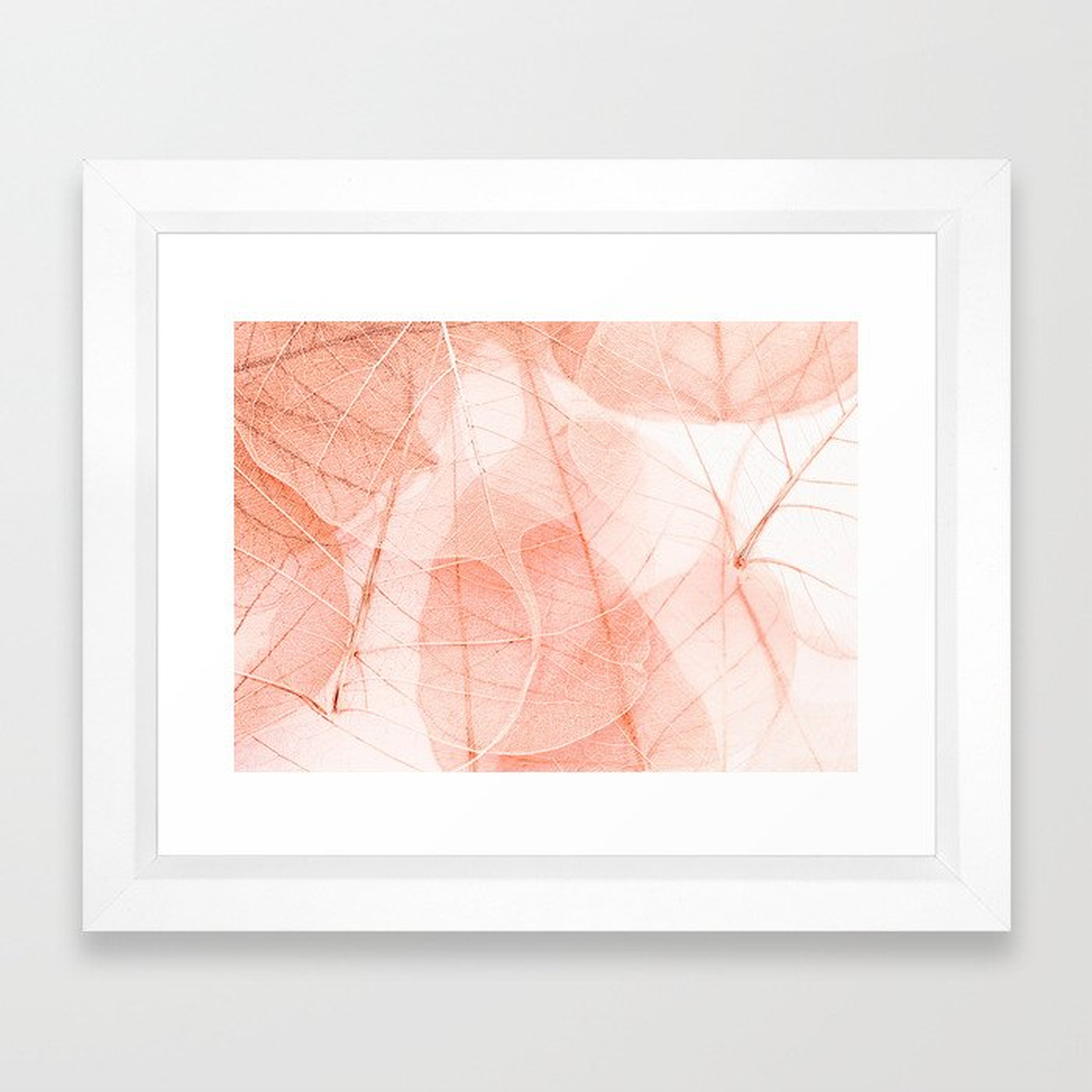 Sun Bleached Apricot Framed Art Print - Society6