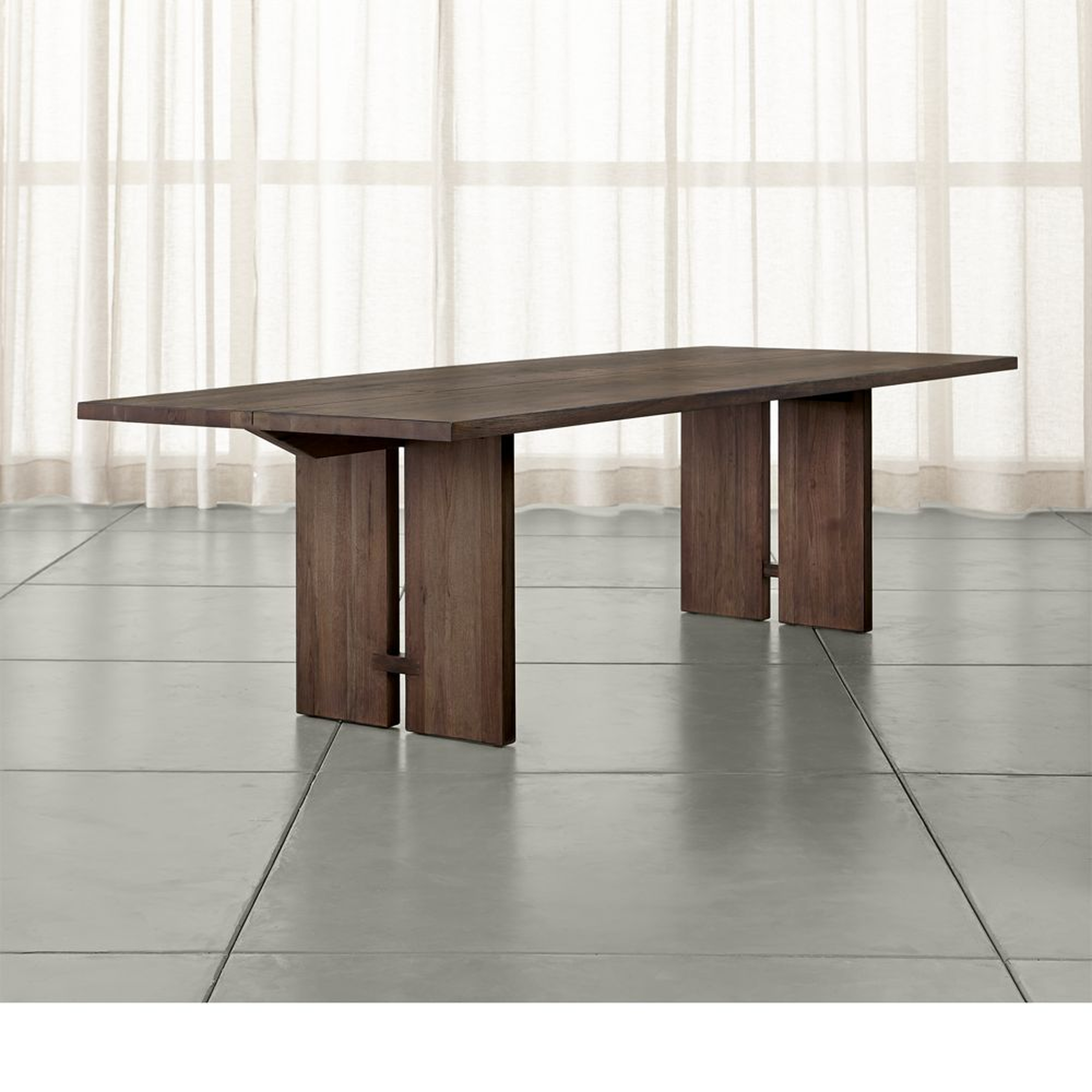 Monarch Shiitake 108" Dining Table - Crate and Barrel