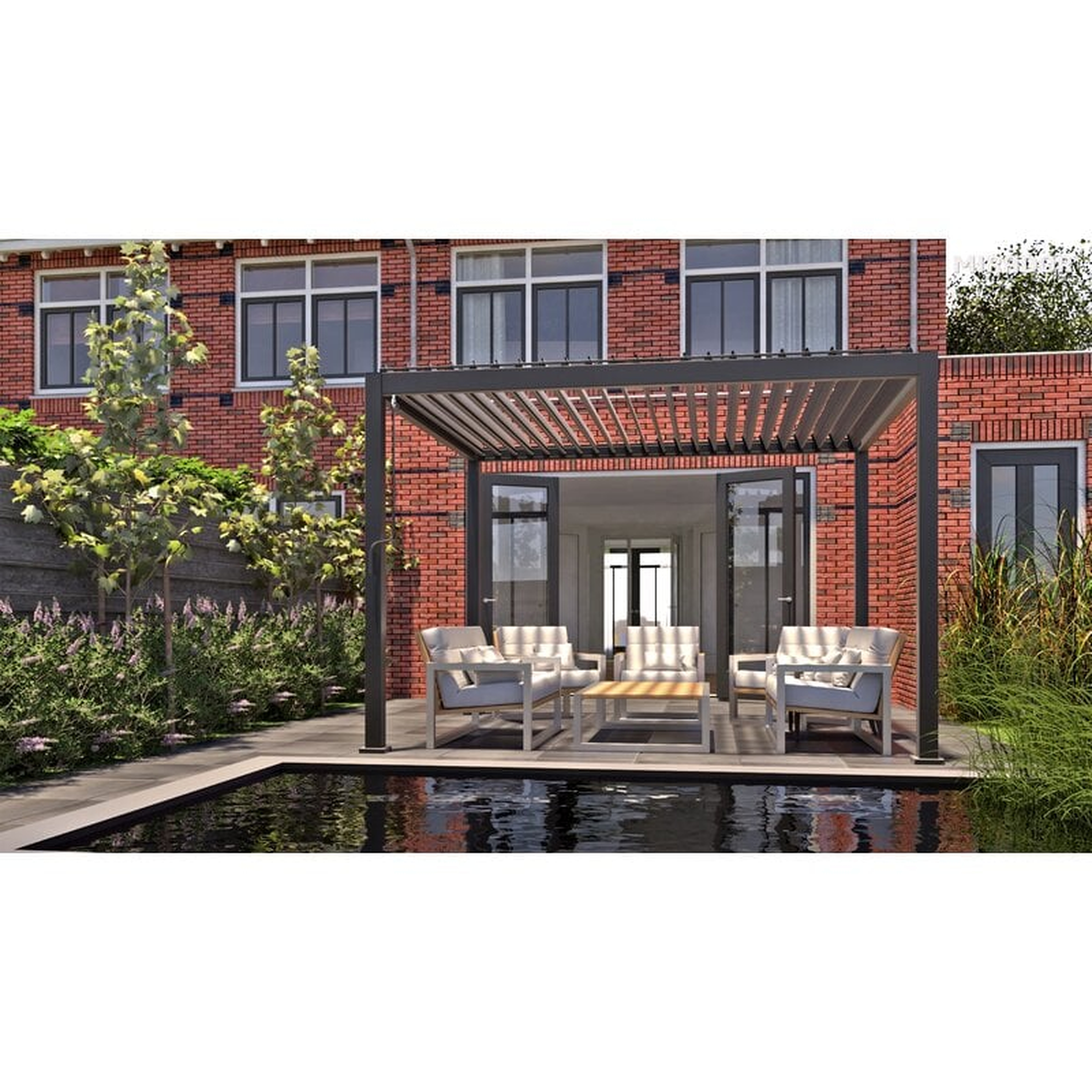 10 Ft. W x 10 Ft. D Metal Pergola - Wayfair