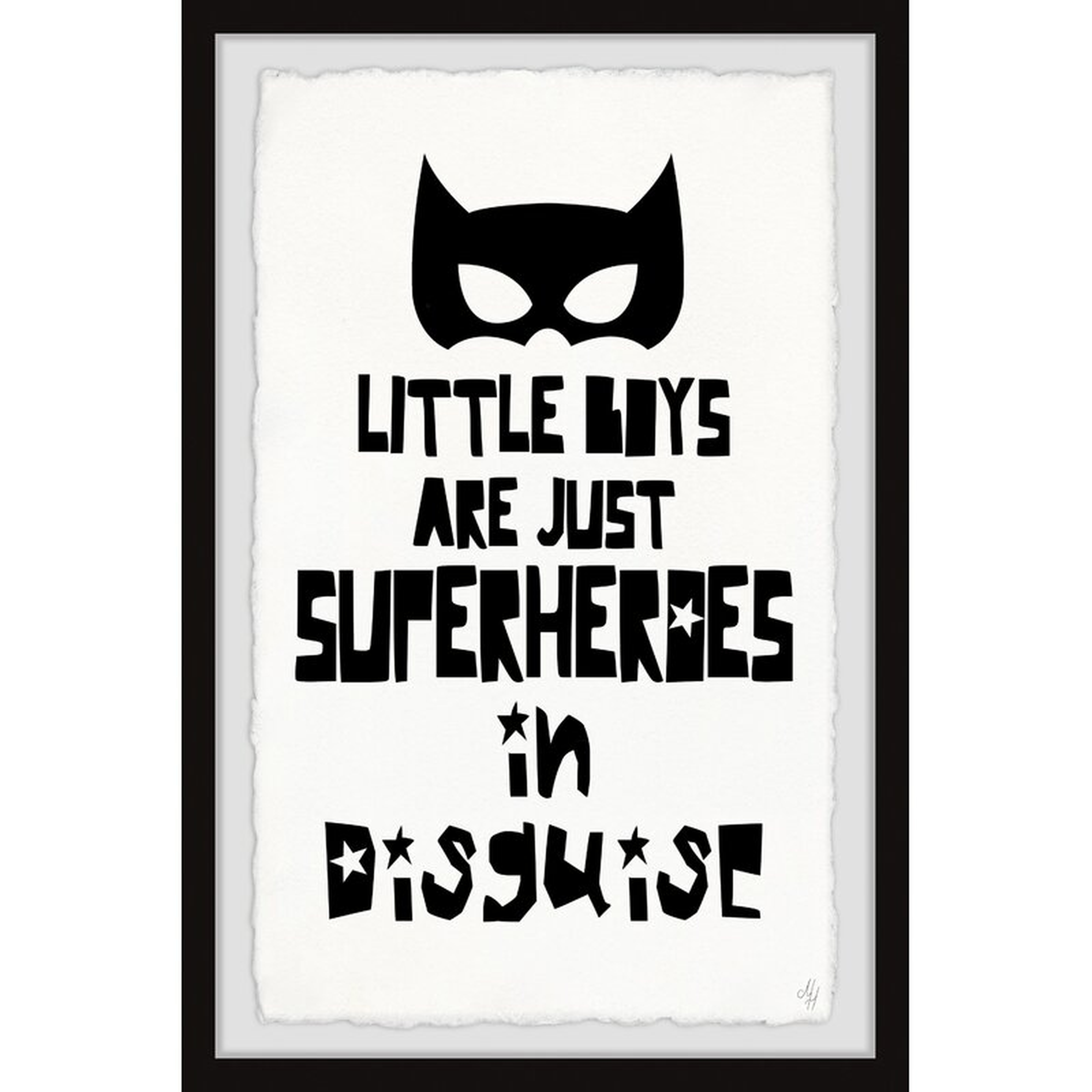 Cropsey Little Boys are Just Superheroes in Disguise Framed Art - Wayfair