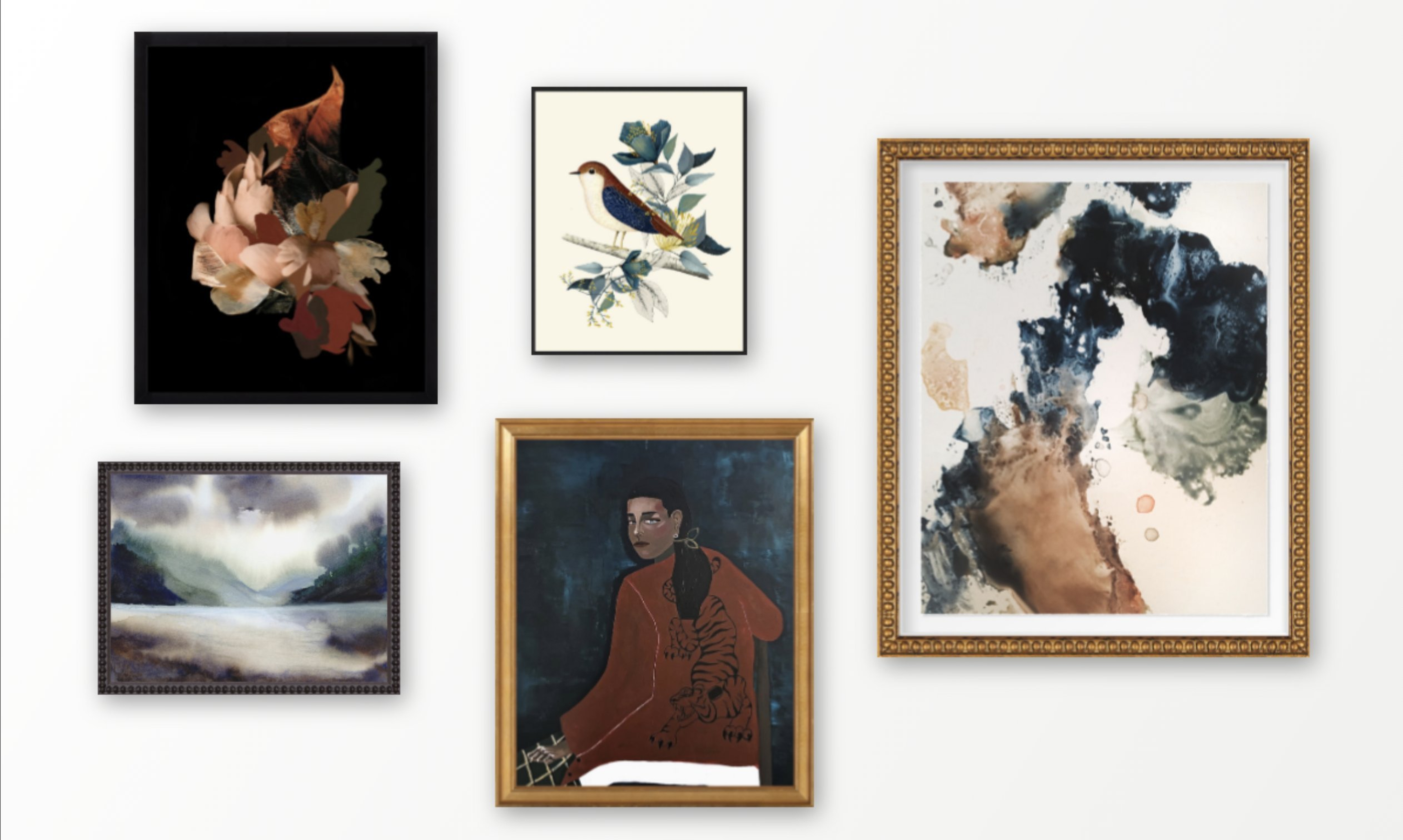 Dark and Stormy Art Print Collection, Set of 5 - Artfully Walls