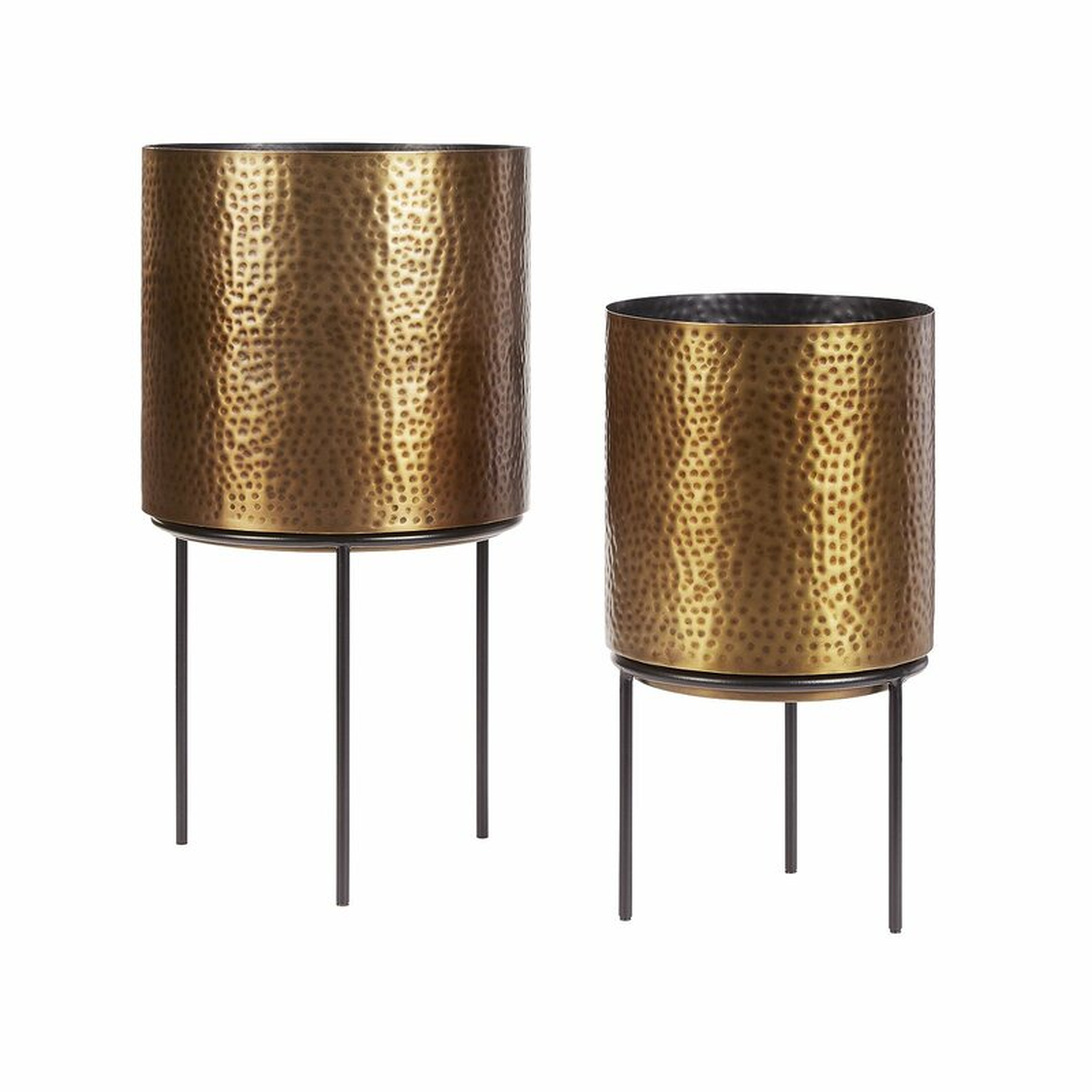 Abinayan 2 - Piece Metal Pot Planter Set  Abinayan 2 - Piece Metal Pot Planter Set  Abinayan 2 - Piece Metal Pot Planter Set  Abinayan 2 - Piece Metal Pot Planter Set Abinayan 2 - Piece Metal Pot Planter Set - Wayfair