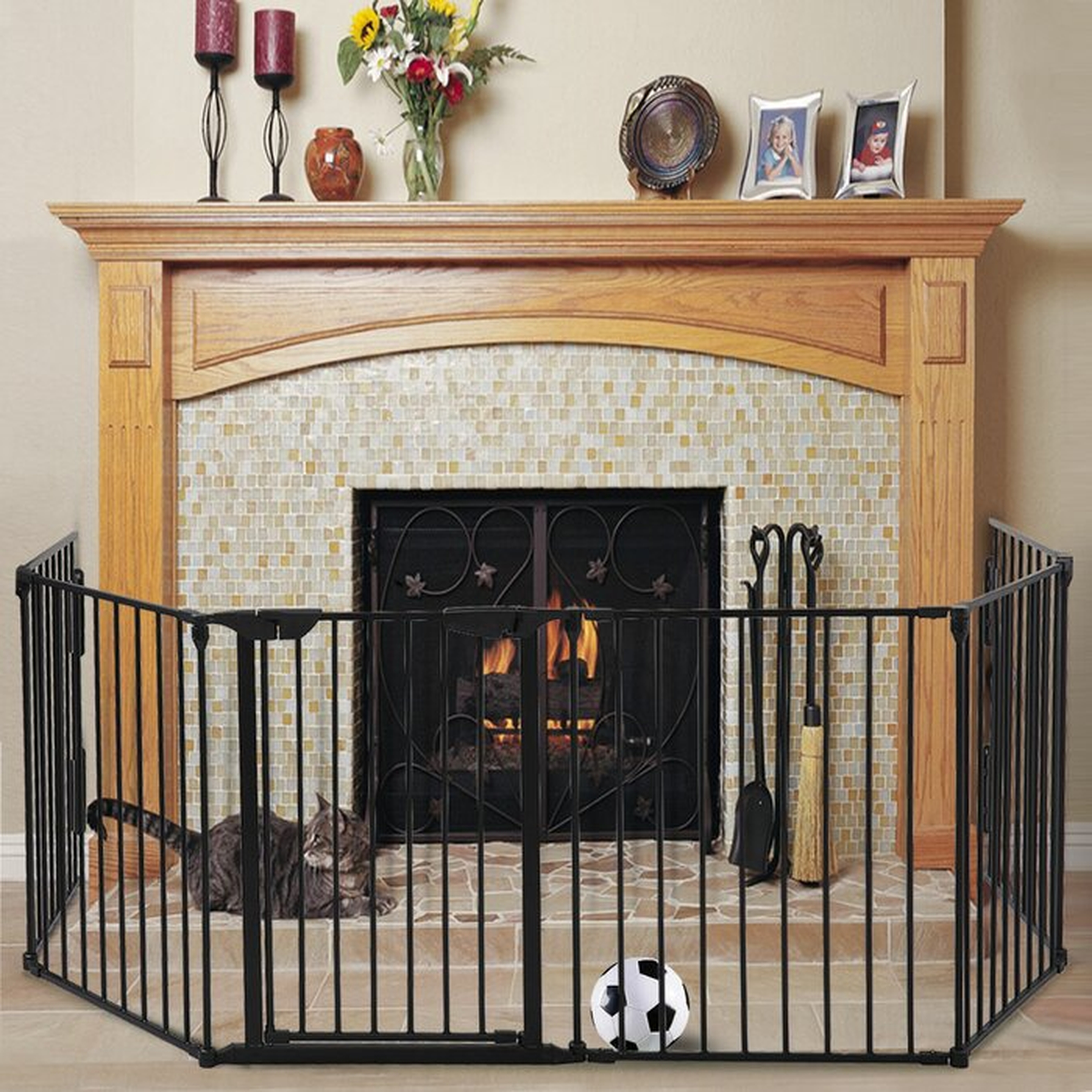 Baby Gate Fireplace Safety Gate - Wayfair